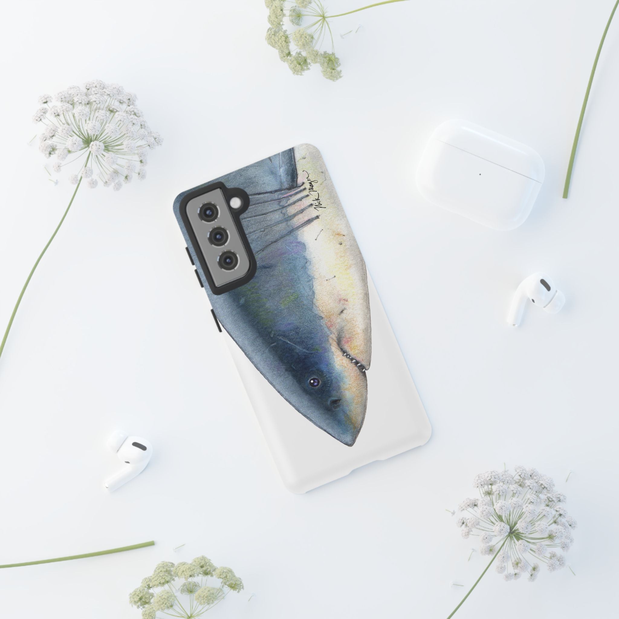 Great White Shark Face Phone Case (Samsung) Printify