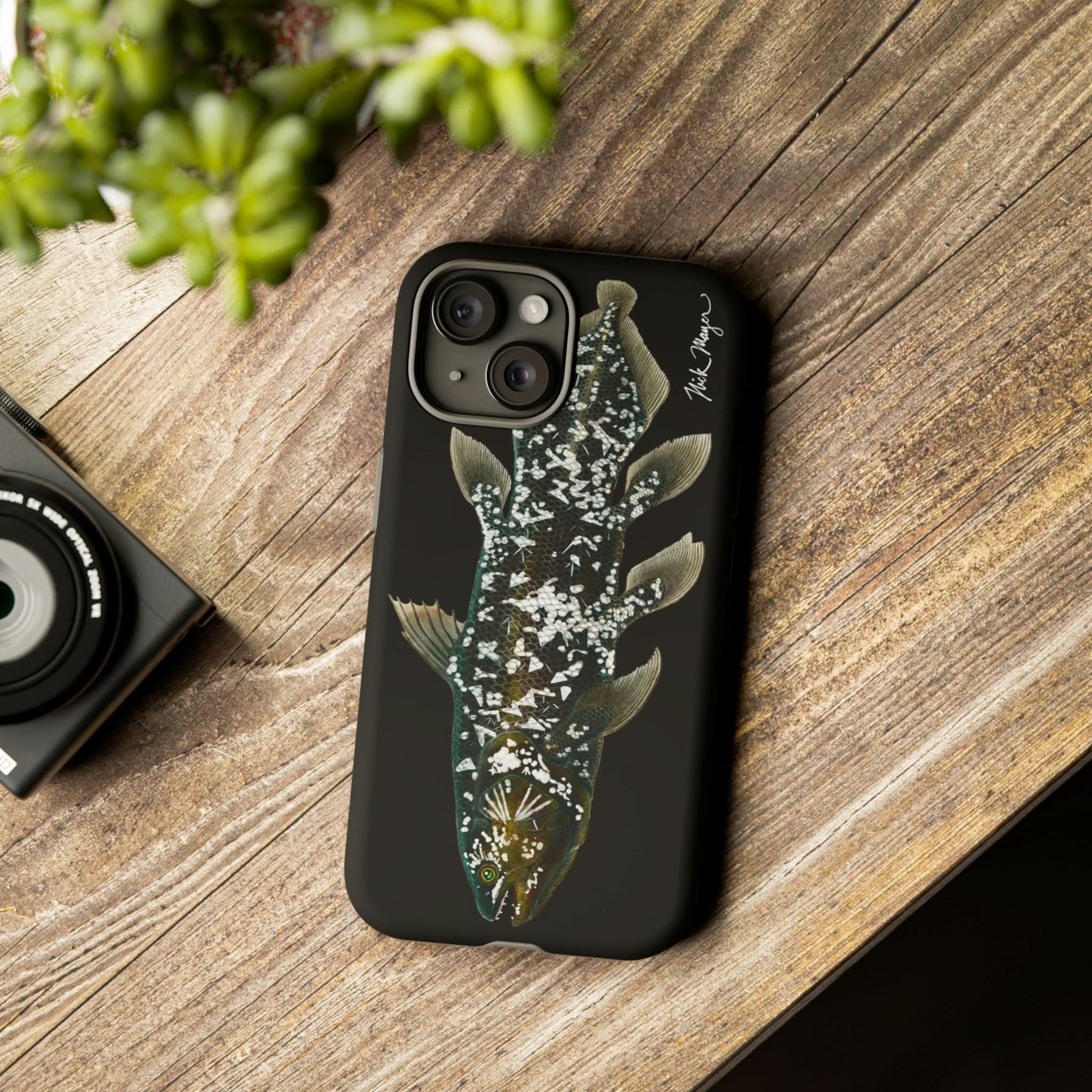 Coelacanth Black iPhone 15 Case
