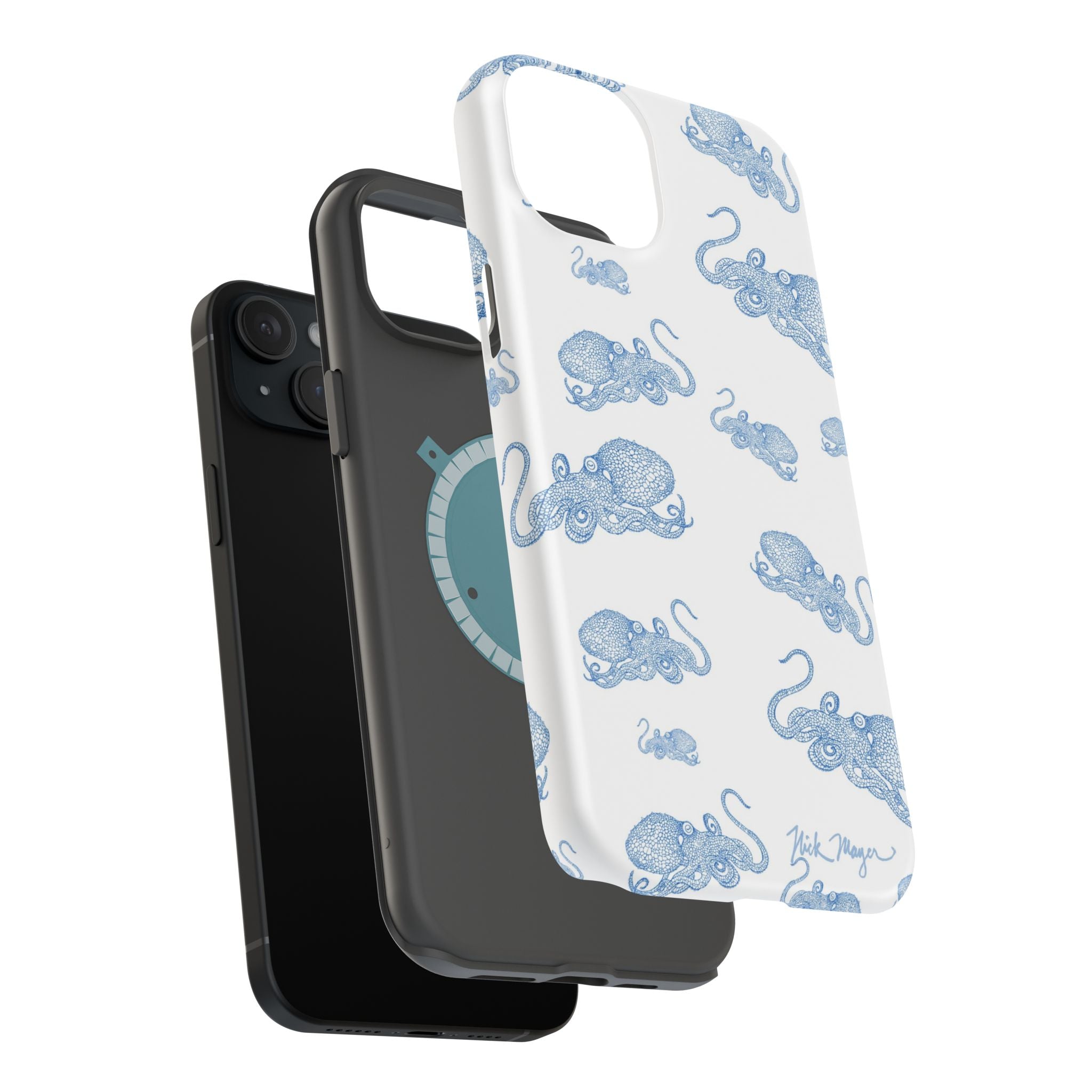 Blue Octopus 2 MagSafe iPhone Case