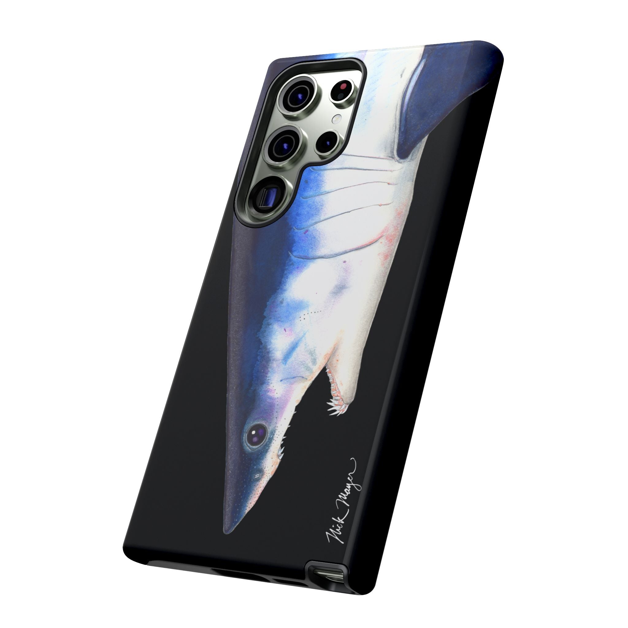 Mako Shark Face Black Phone Case (Samsung) Printify