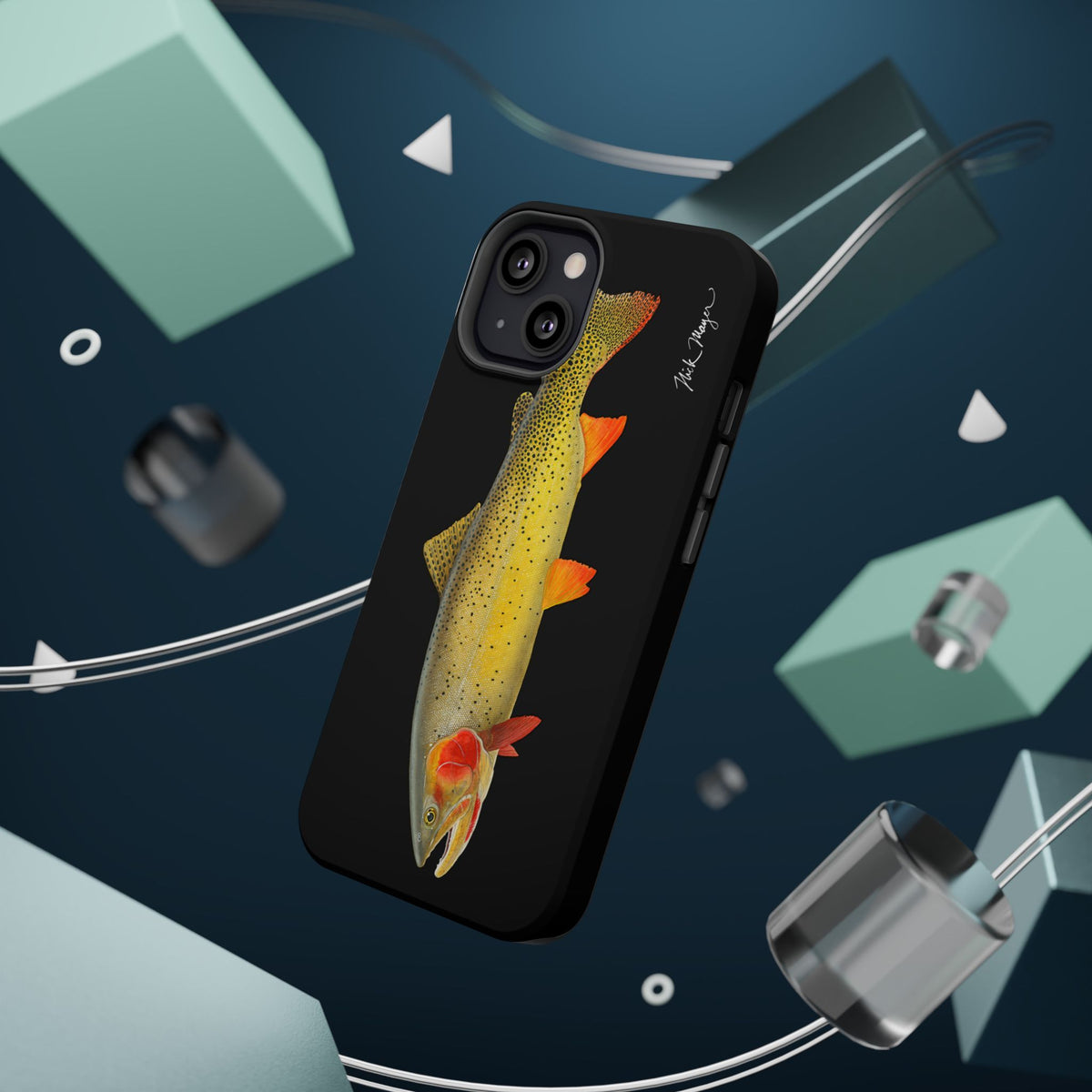 Cutthroat Trout 1 Black MagSafe iPhone Case Printify