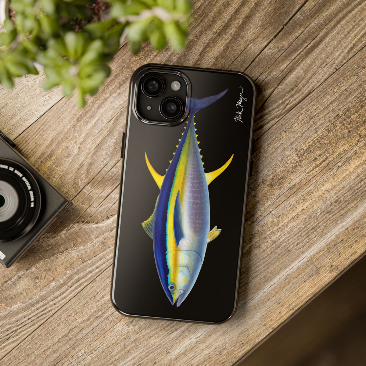 Yellowfin Tuna Black Phone Case (iPhone) Printify