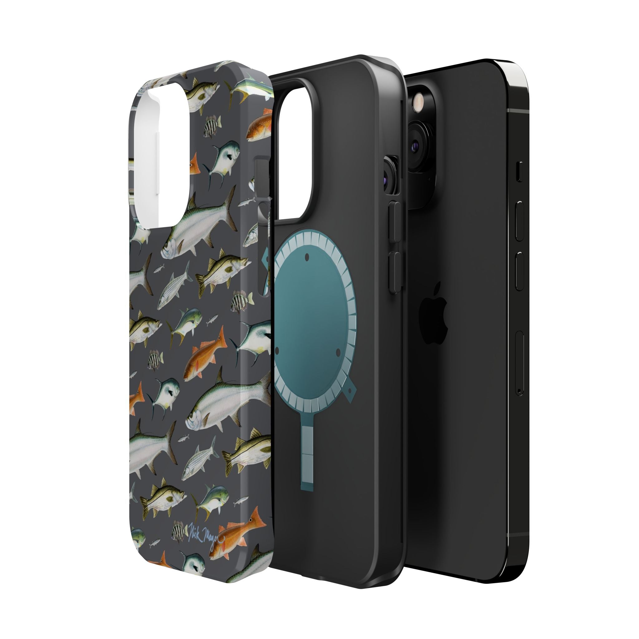 NEW Southern Fish Grey MagSafe iPhone Case