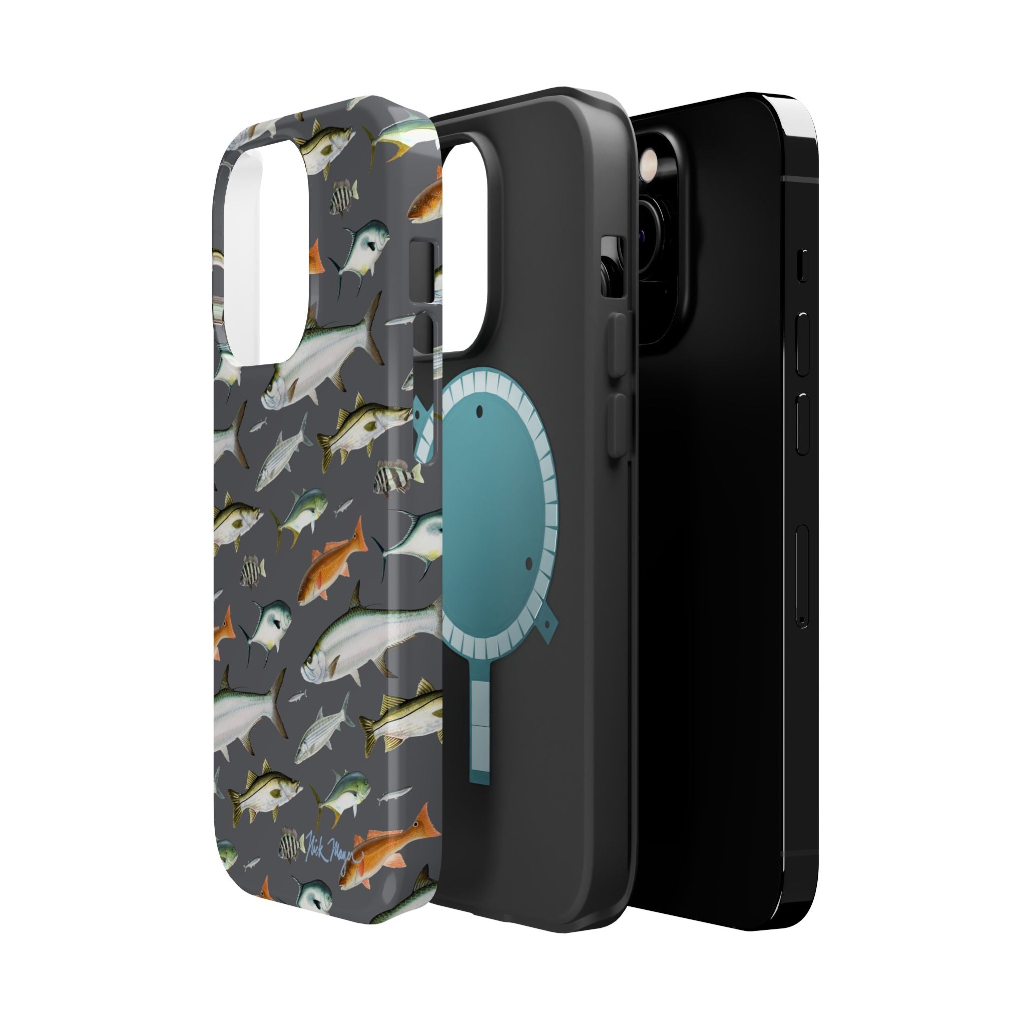 NEW Southern Fish Grey MagSafe iPhone Case