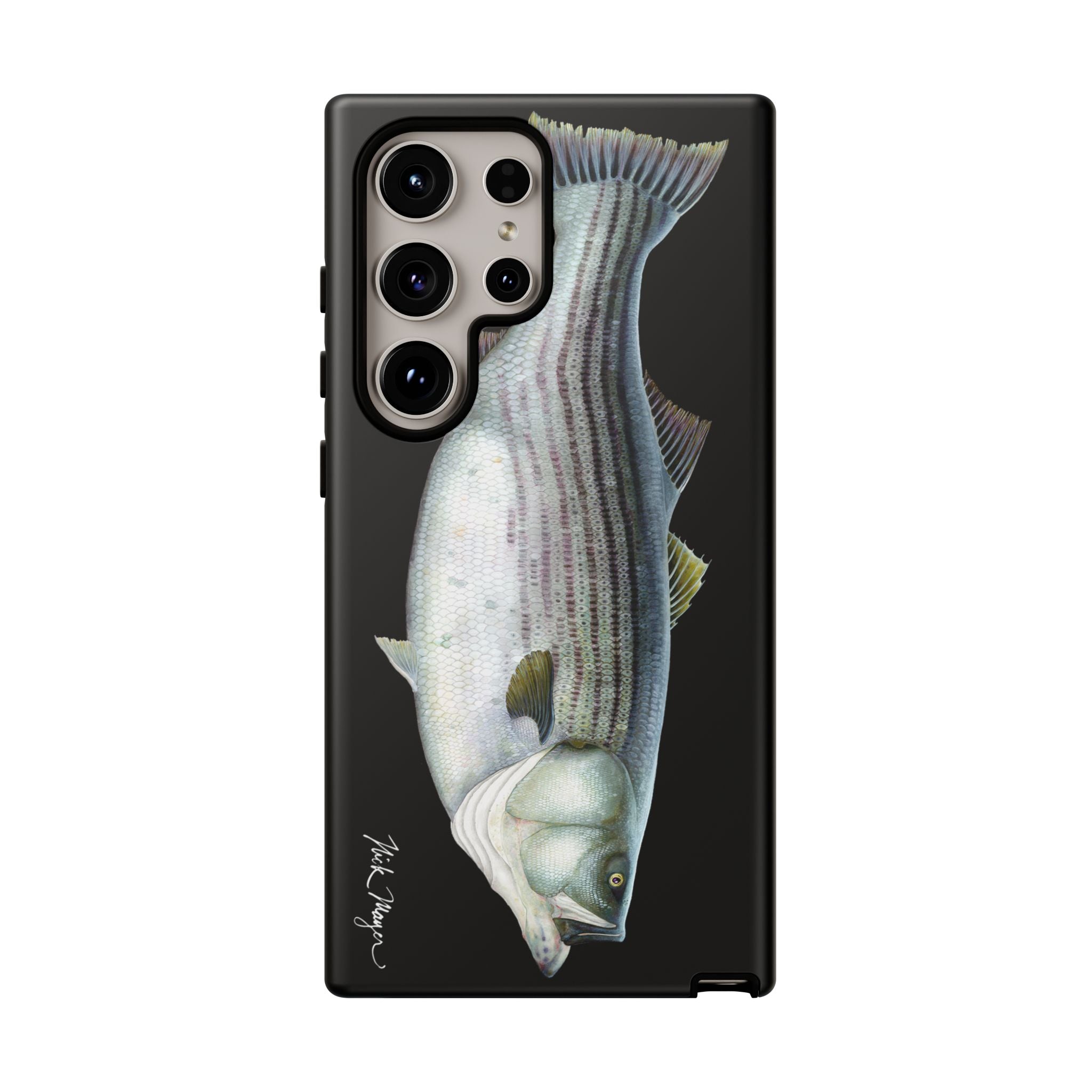 Cow Striper Phone Case (Samsung) - black