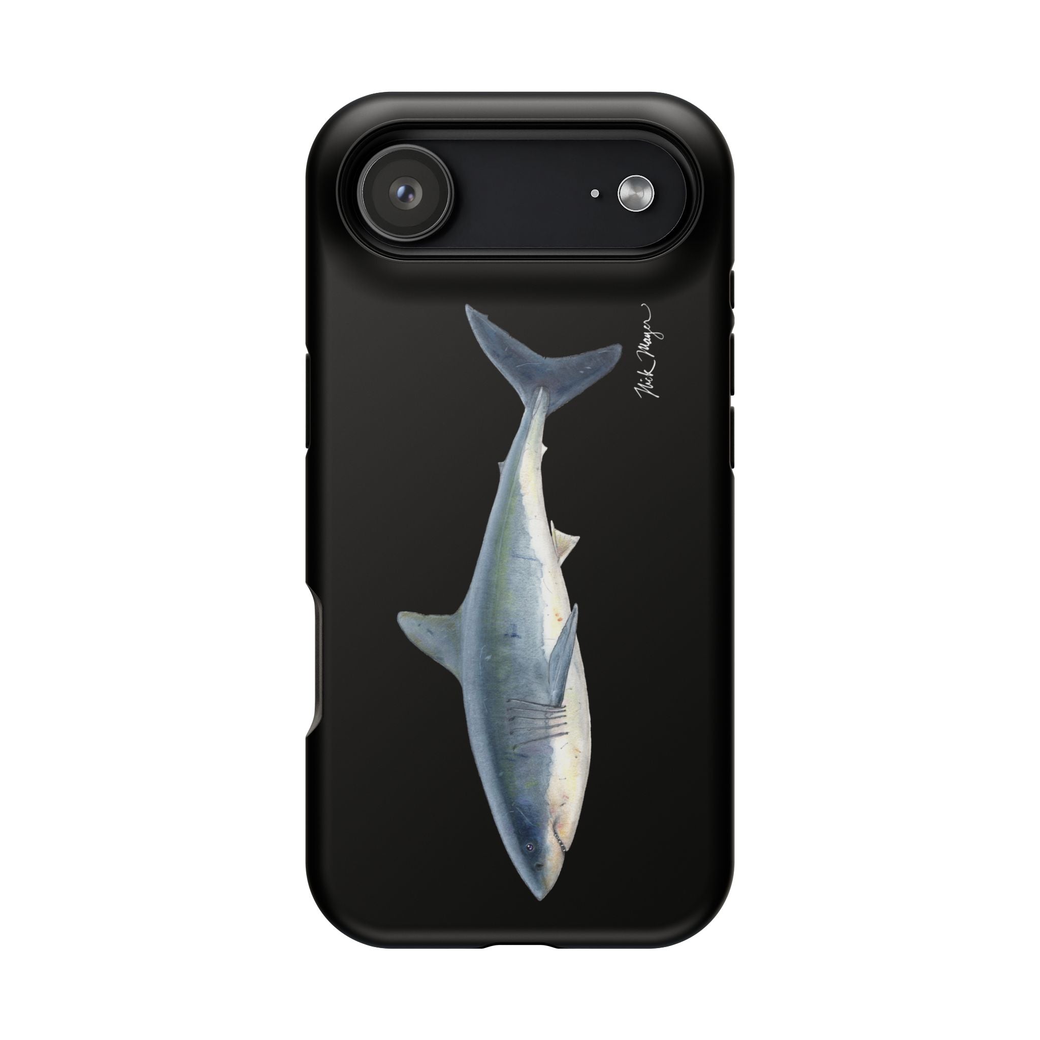 Great White Shark Black MagSafe iPhone Case