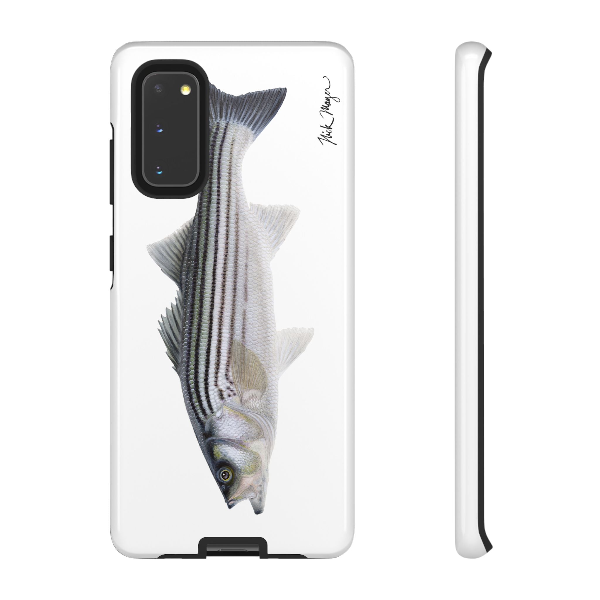 Schoolie Striper White Phone Case (Samsung) Printify