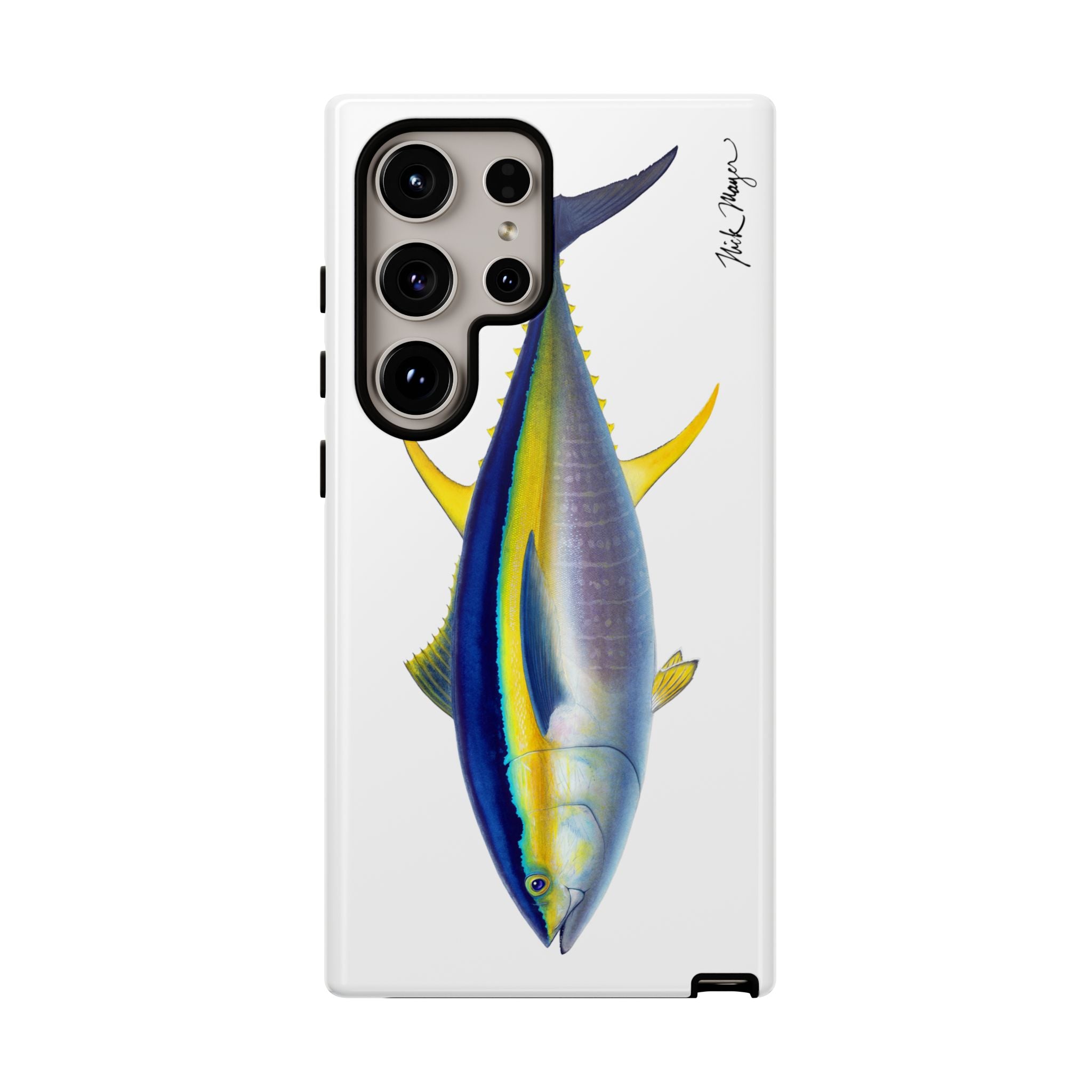 Yellowfin Tuna White Phone Case (Samsung) Printify
