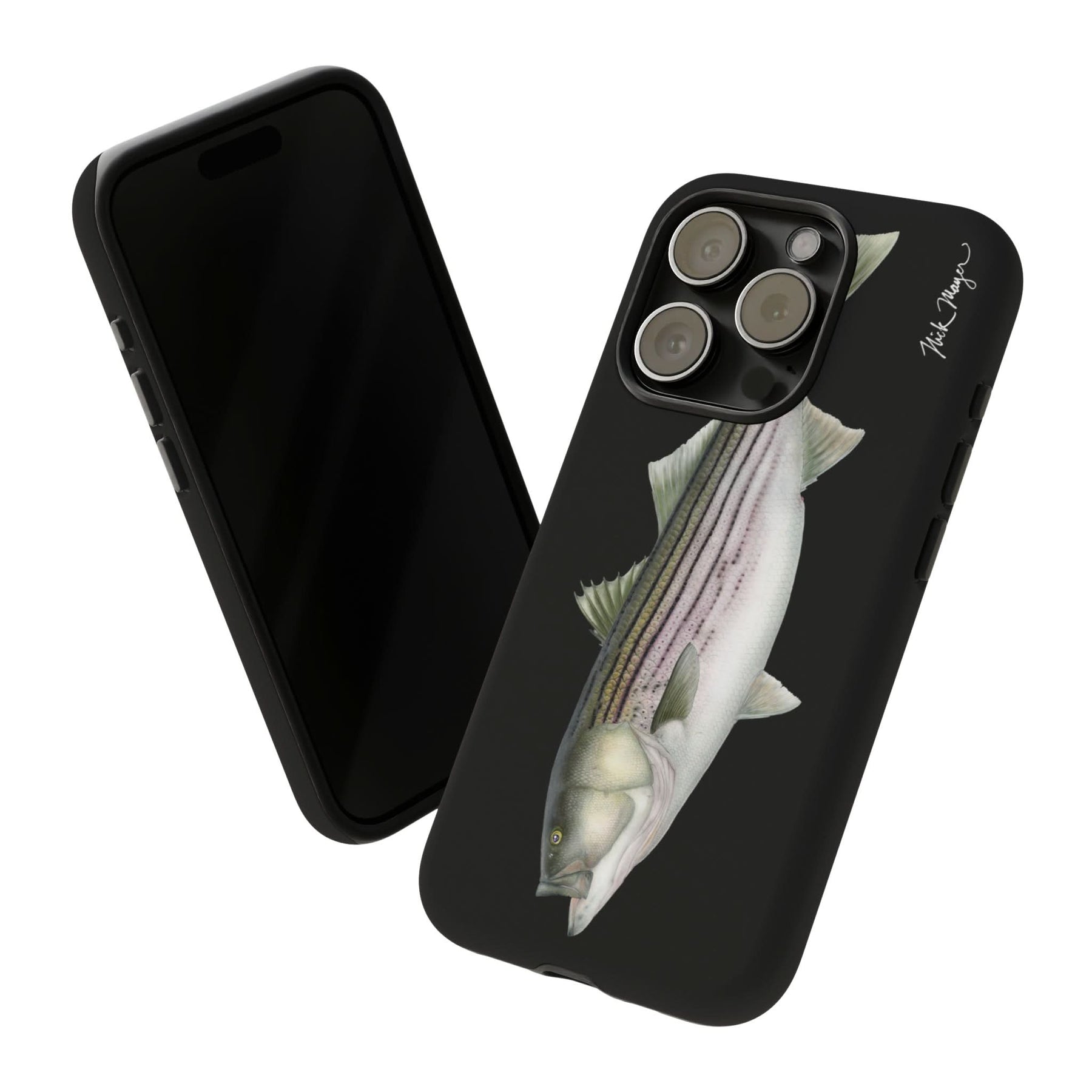 30lb Striper Black iPhone 15 Case
