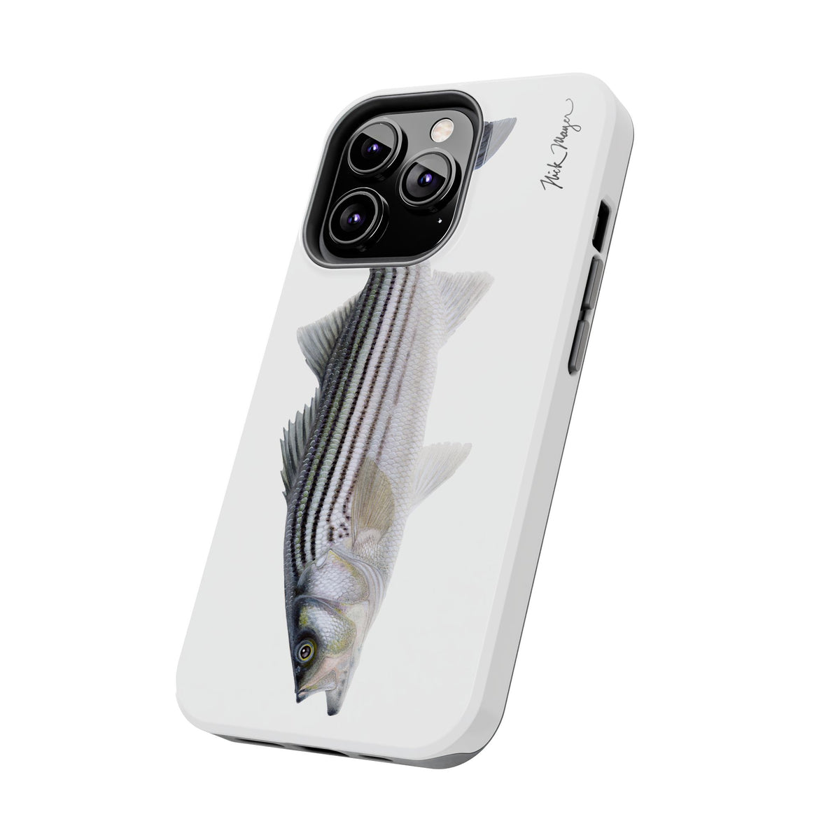 Schoolie Striper White Phone Case (iPhone) Printify