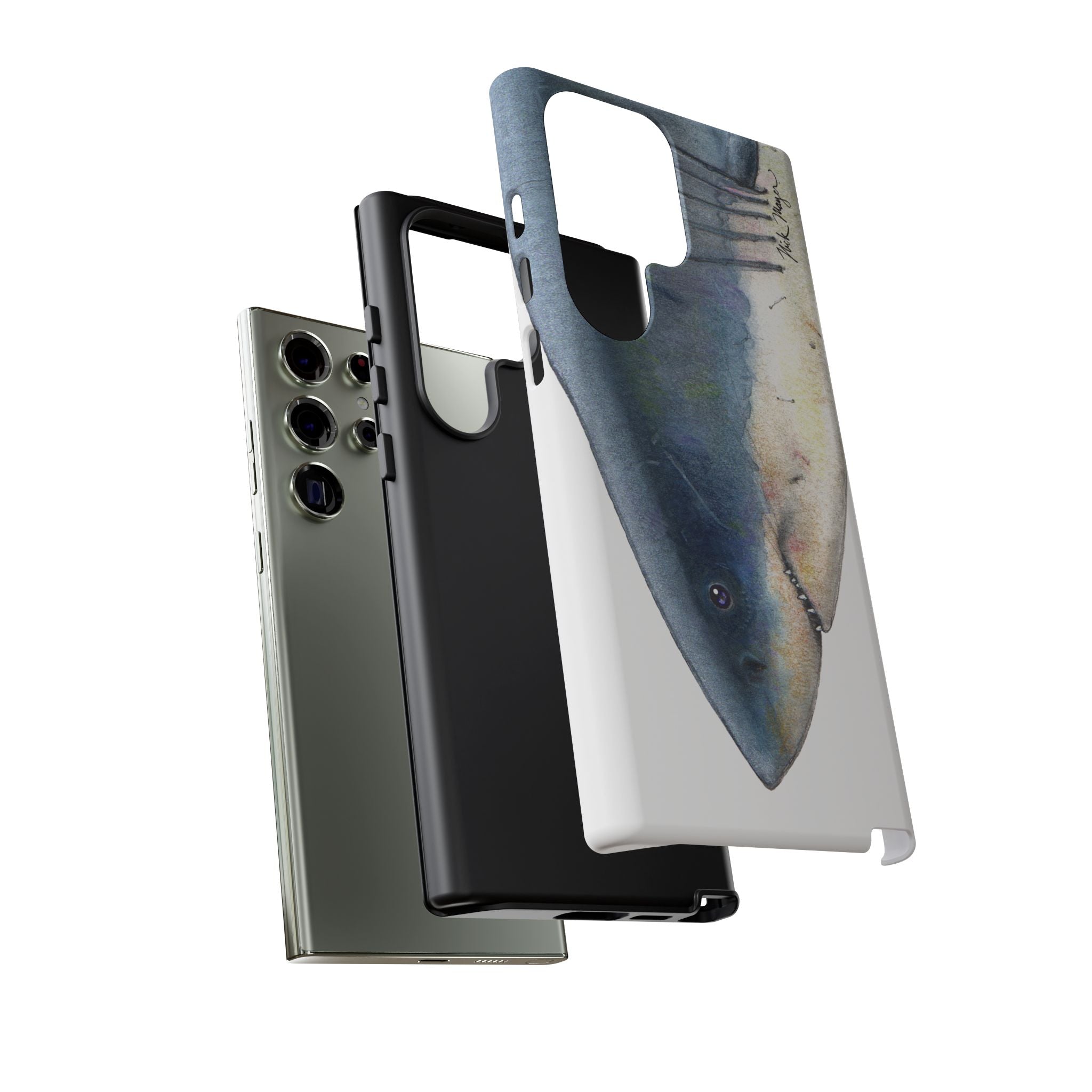 Great White Shark Face Phone Case (Samsung) Printify