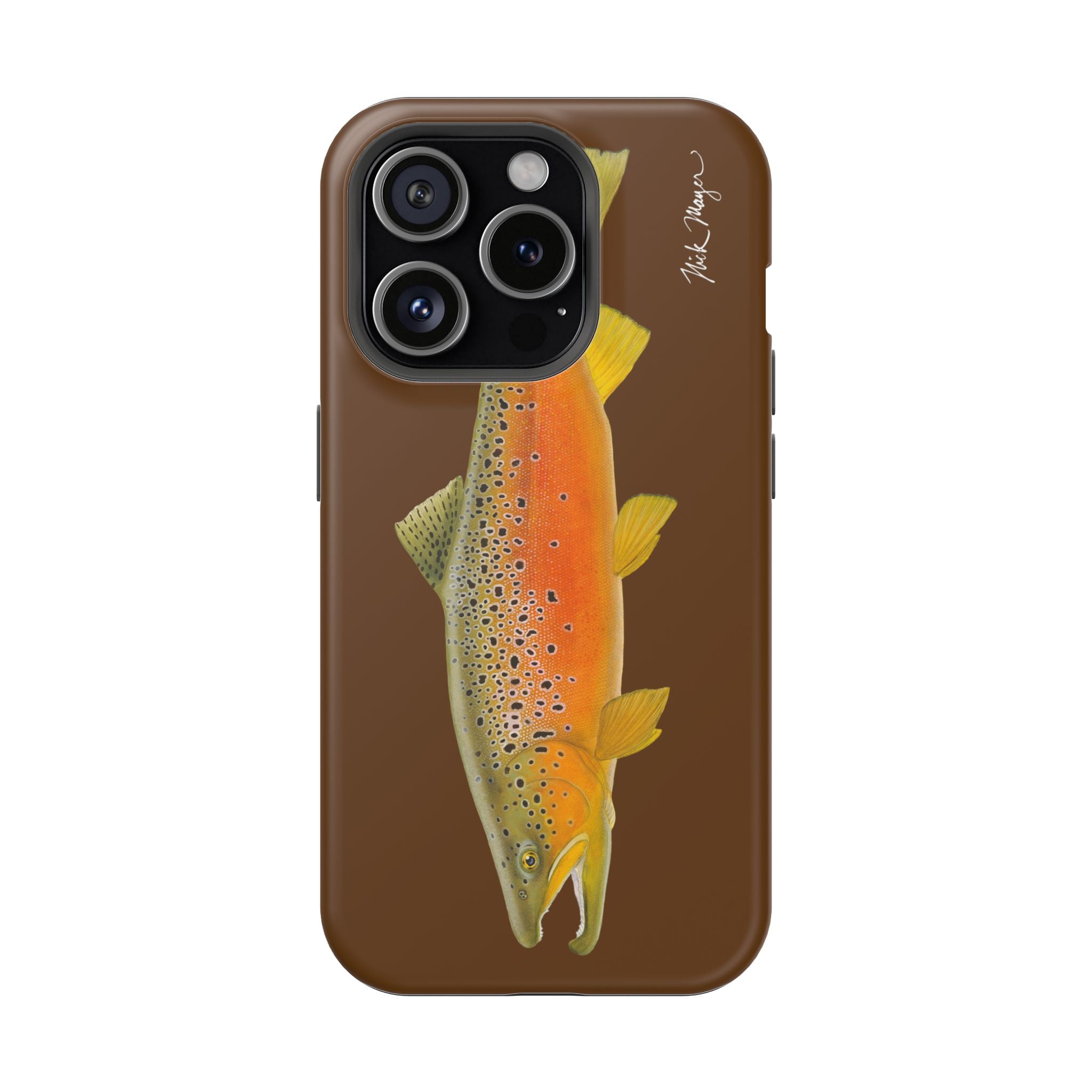 Brown Trout 2 Brown MagSafe iPhone Case, Limited Run