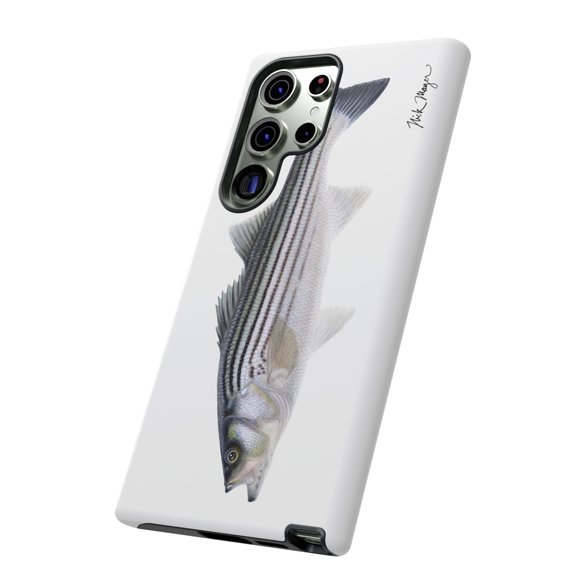 Schoolie Striper White Phone Case (Samsung) Printify