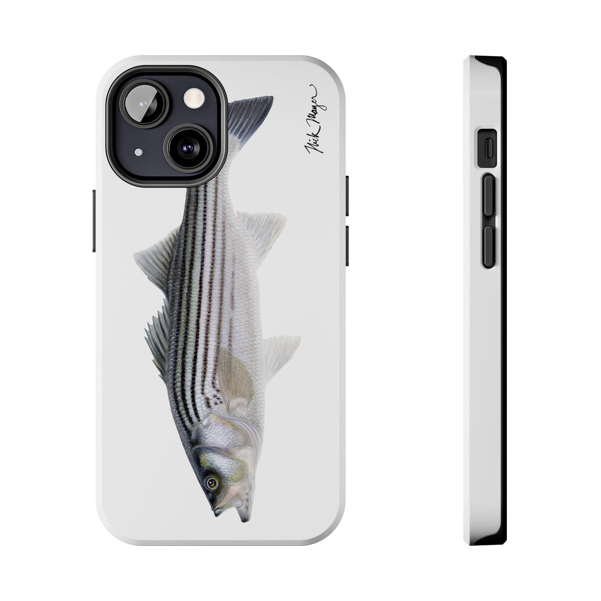 Schoolie Striper White Phone Case (iPhone) Printify