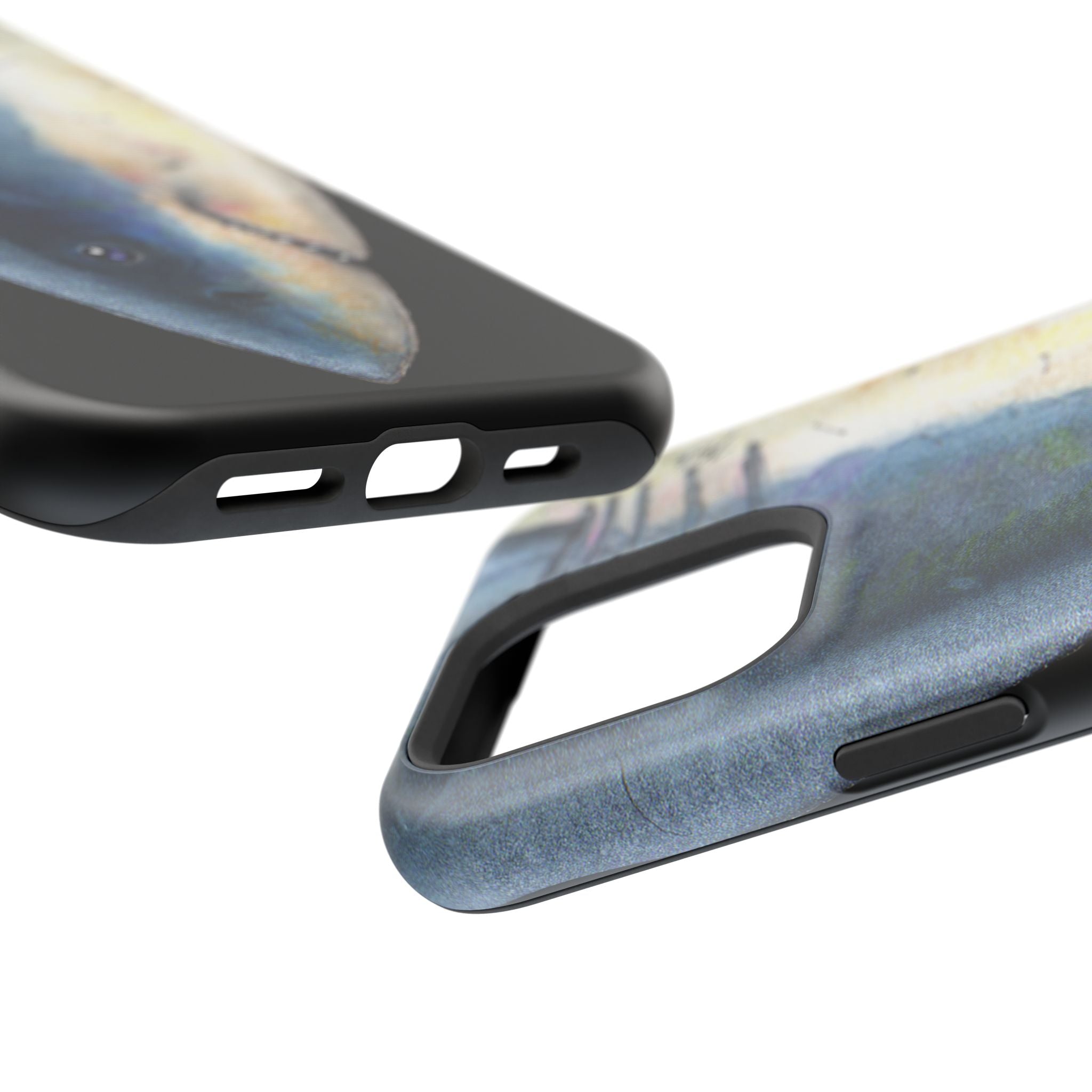 Great White Shark Face MagSafe Black iPhone Case
