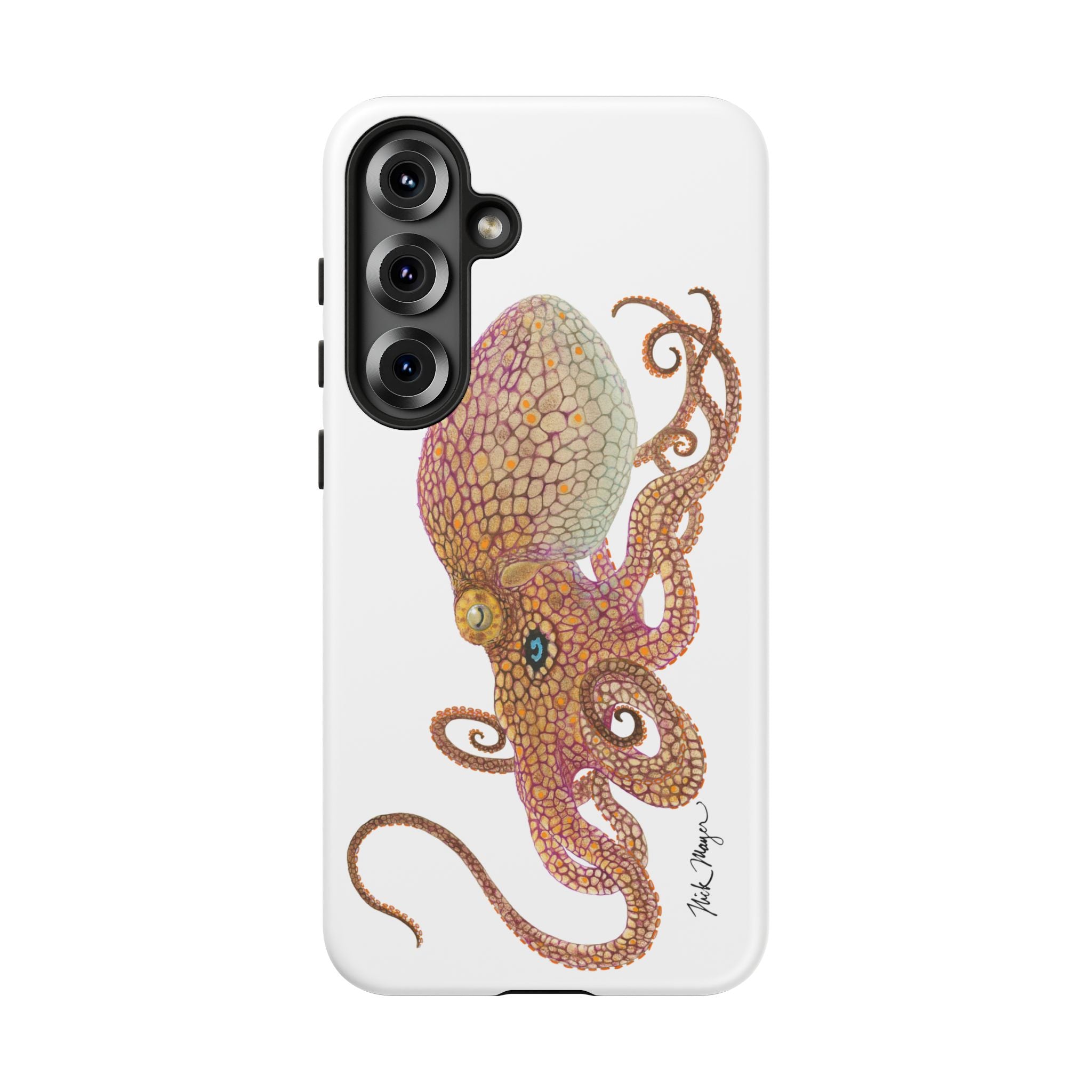 Two Spot Octopus White Phone Case (Samsung)