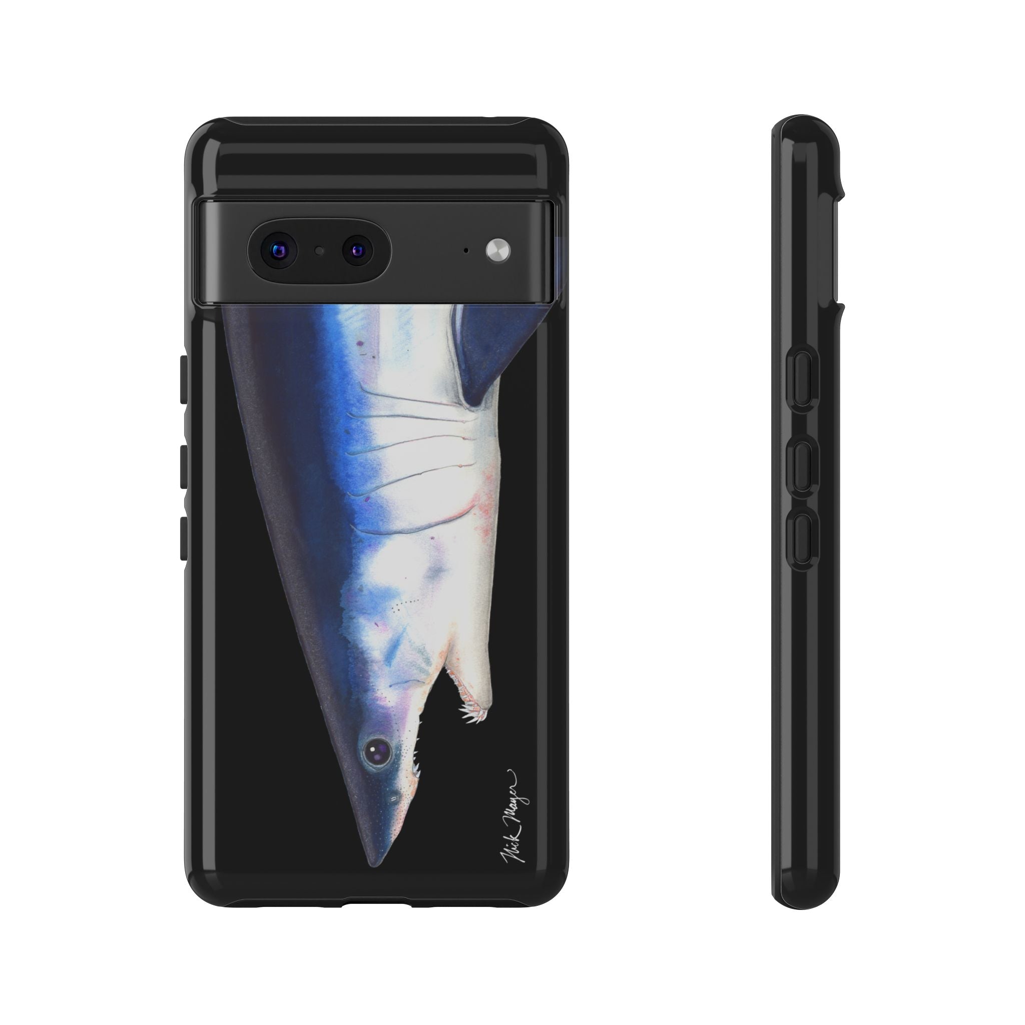 Mako Shark Face Black Phone Case (Samsung) Printify