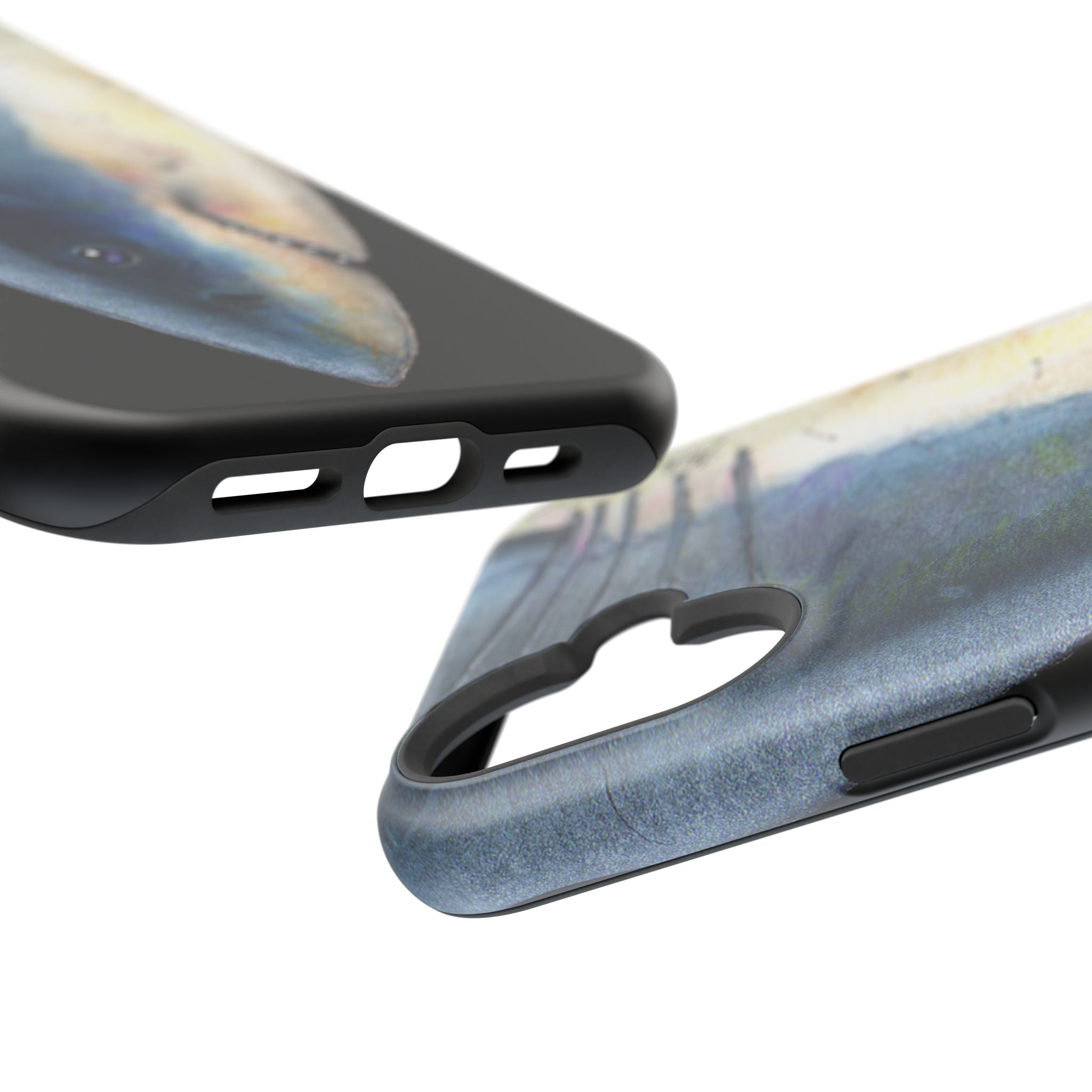Great White Shark Face MagSafe Black iPhone Case