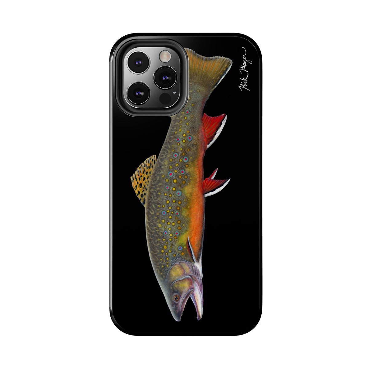 Brook Trout Black Phone Case (iPhone) Printify