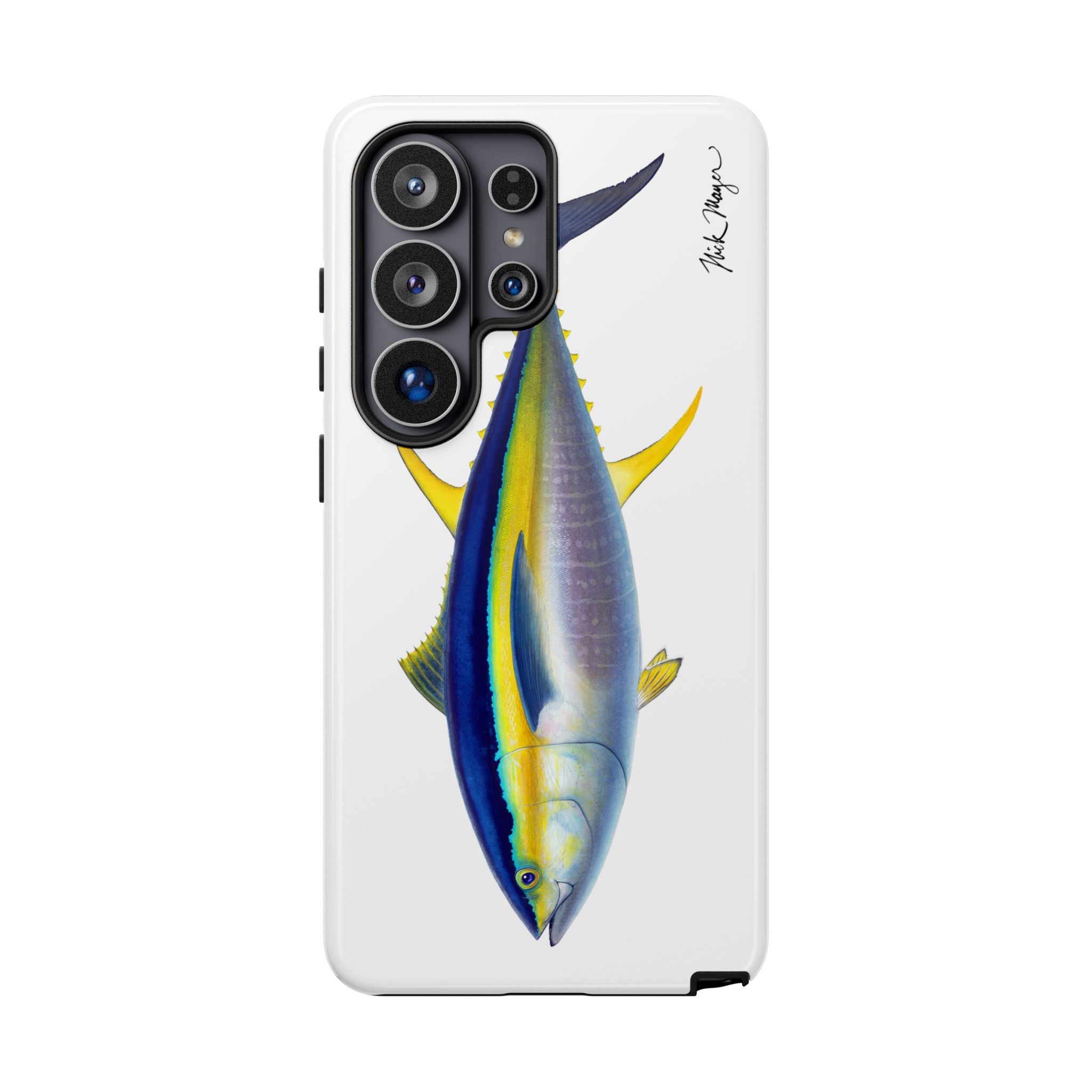 Yellowfin Tuna White Phone Case (Samsung) Printify