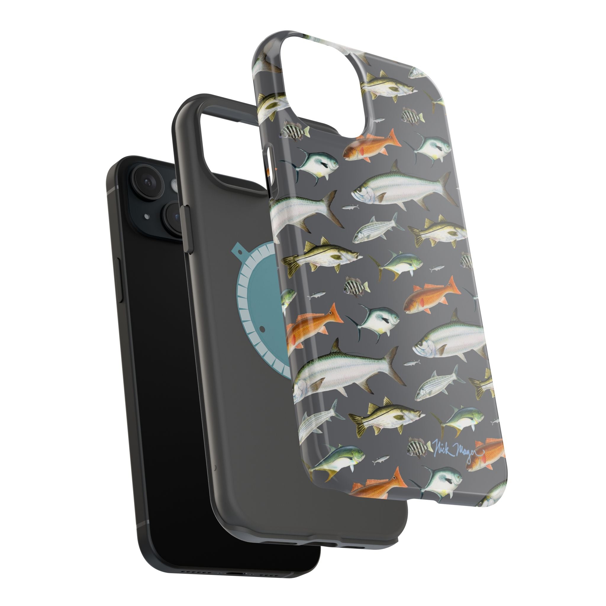 NEW Southern Fish Grey MagSafe iPhone Case