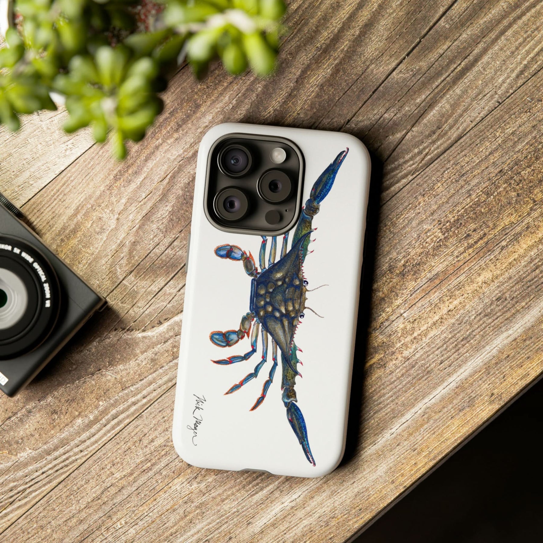 Blue Crab iPhone 15 Case