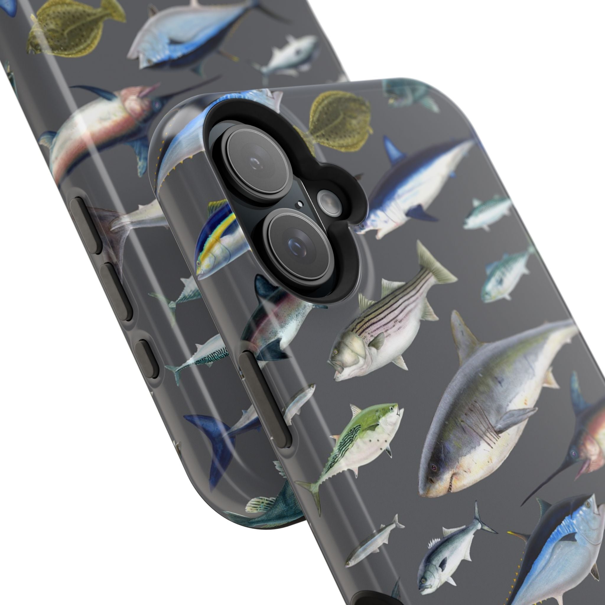 New England Offshore Fish Grey MagSafe iPhone Case