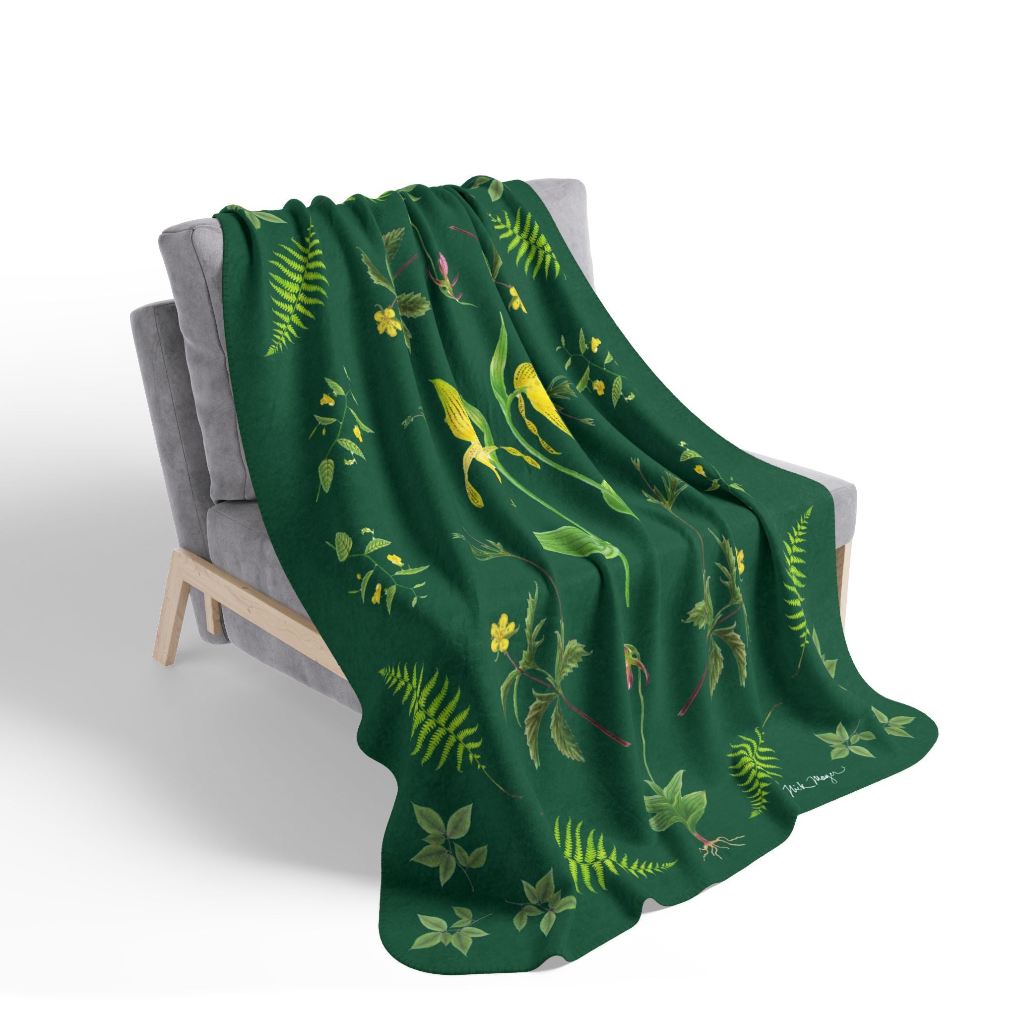 Botanicals Super Soft Sherpa Blanket