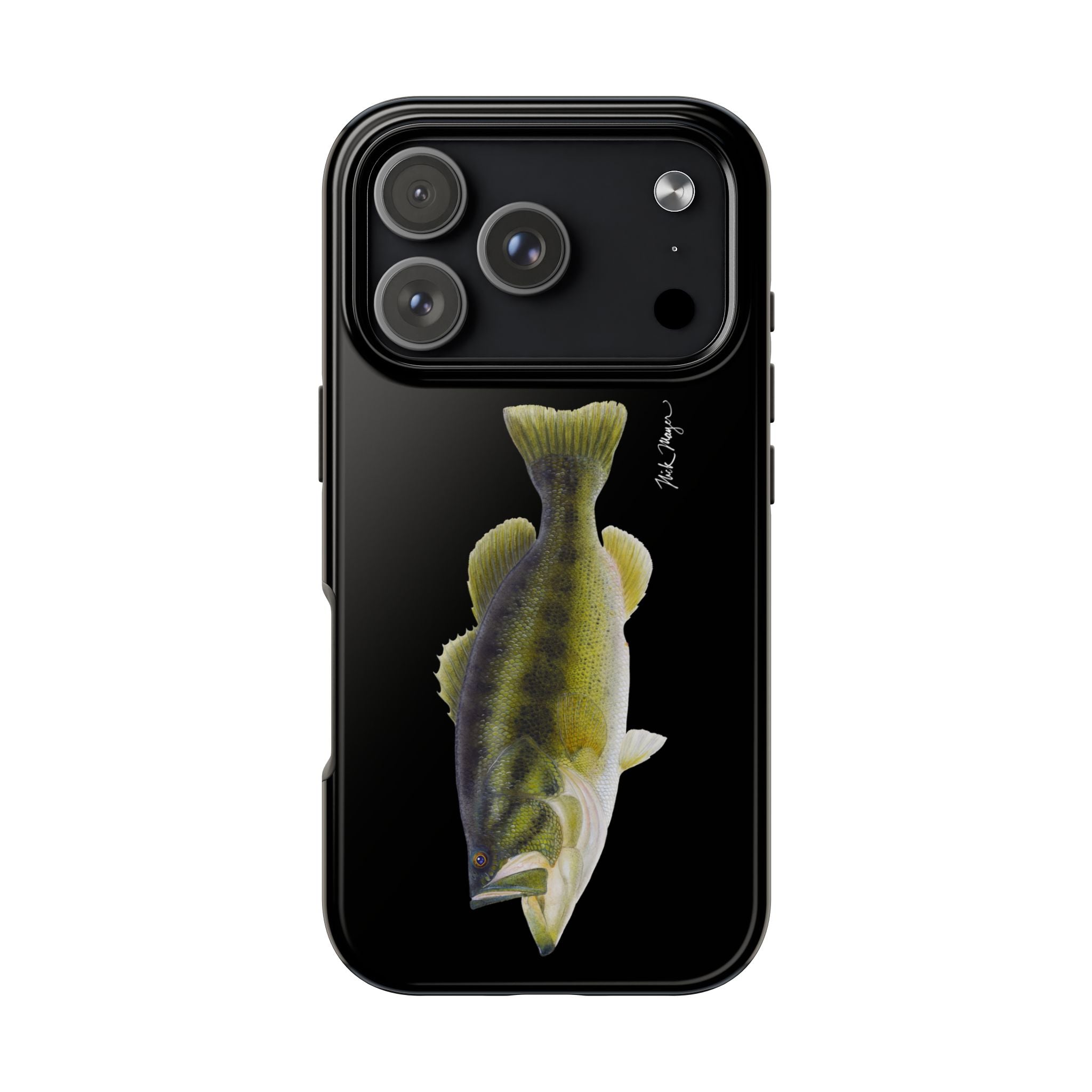 Largemouth Bass Black Phone Case (iPhone)