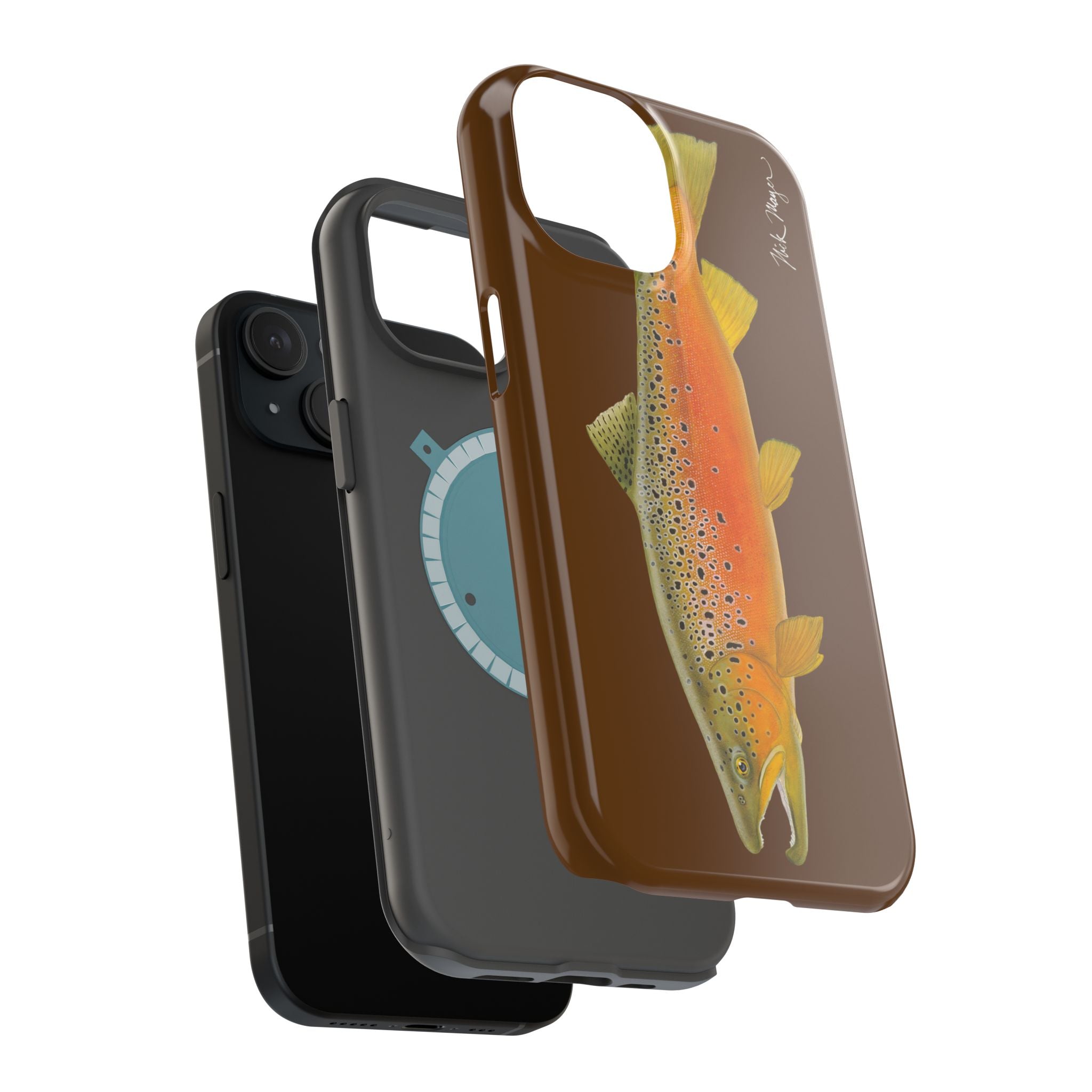 Brown Trout 2 Brown MagSafe iPhone Case, Limited Run