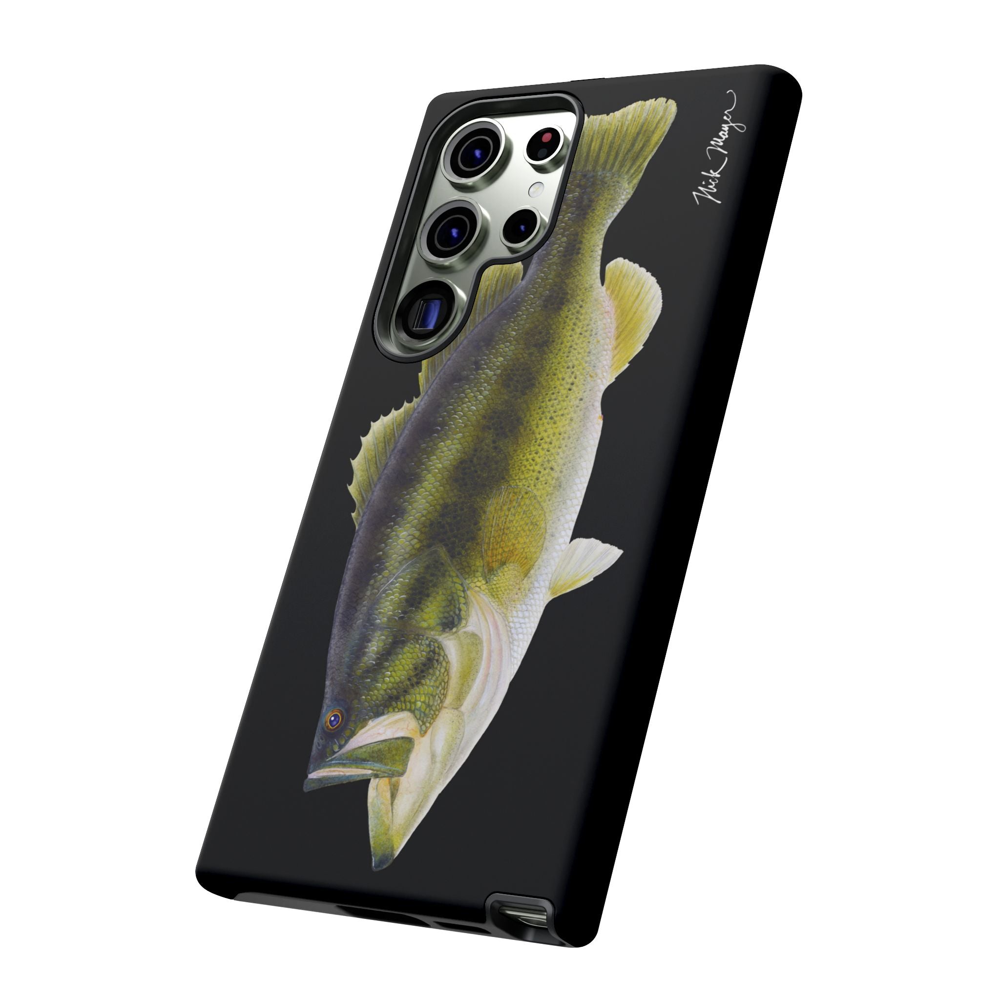 Largemouth Bass Black Phone Case (Samsung)
