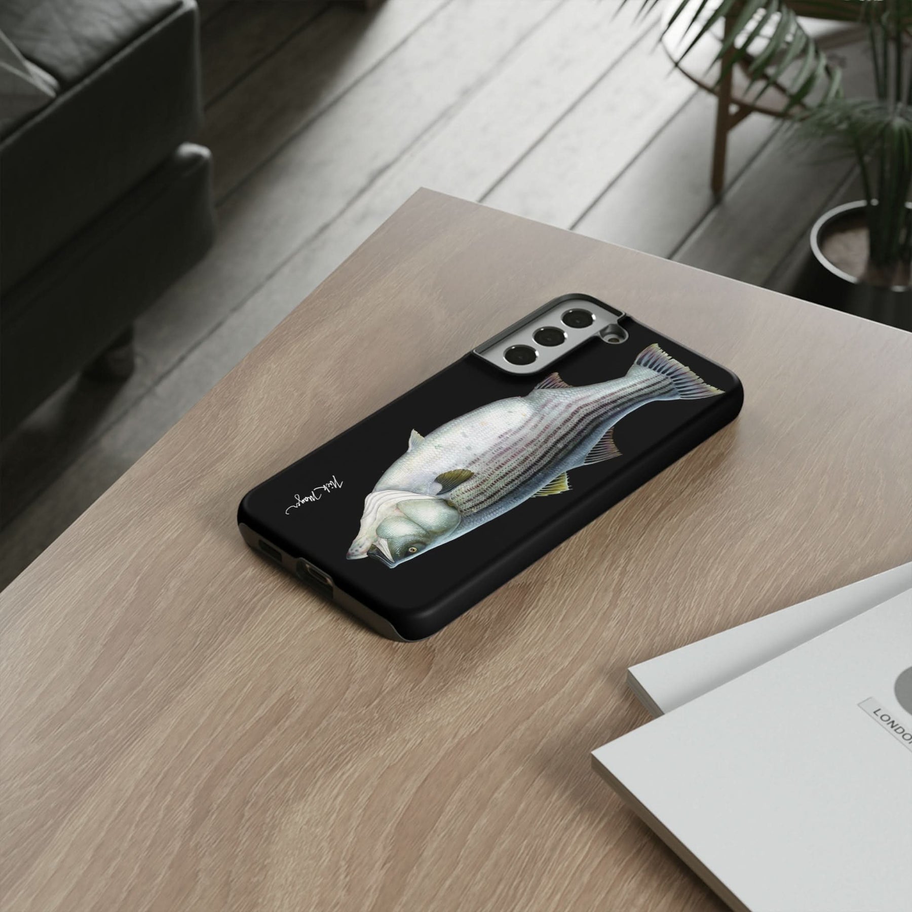 Cow Striper Phone Case (Samsung) - black