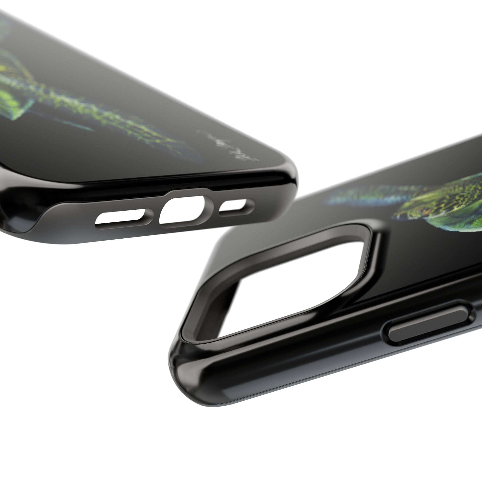 Green Sea Turtle MagSafe Black iPhone Case