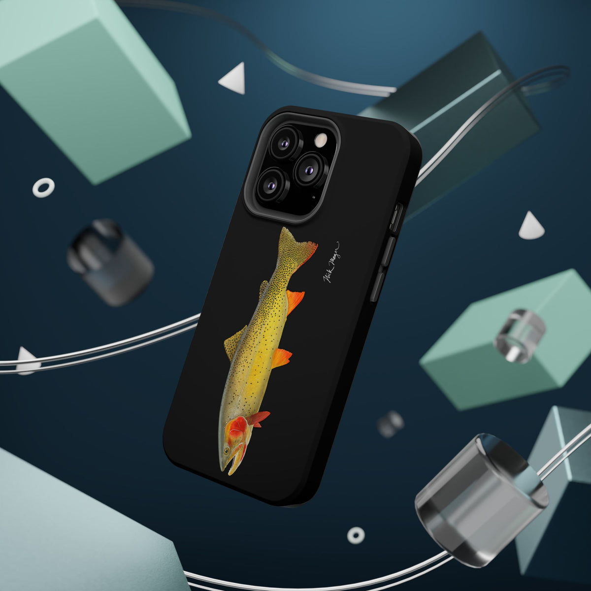Cutthroat Trout 1 Black MagSafe iPhone Case Printify