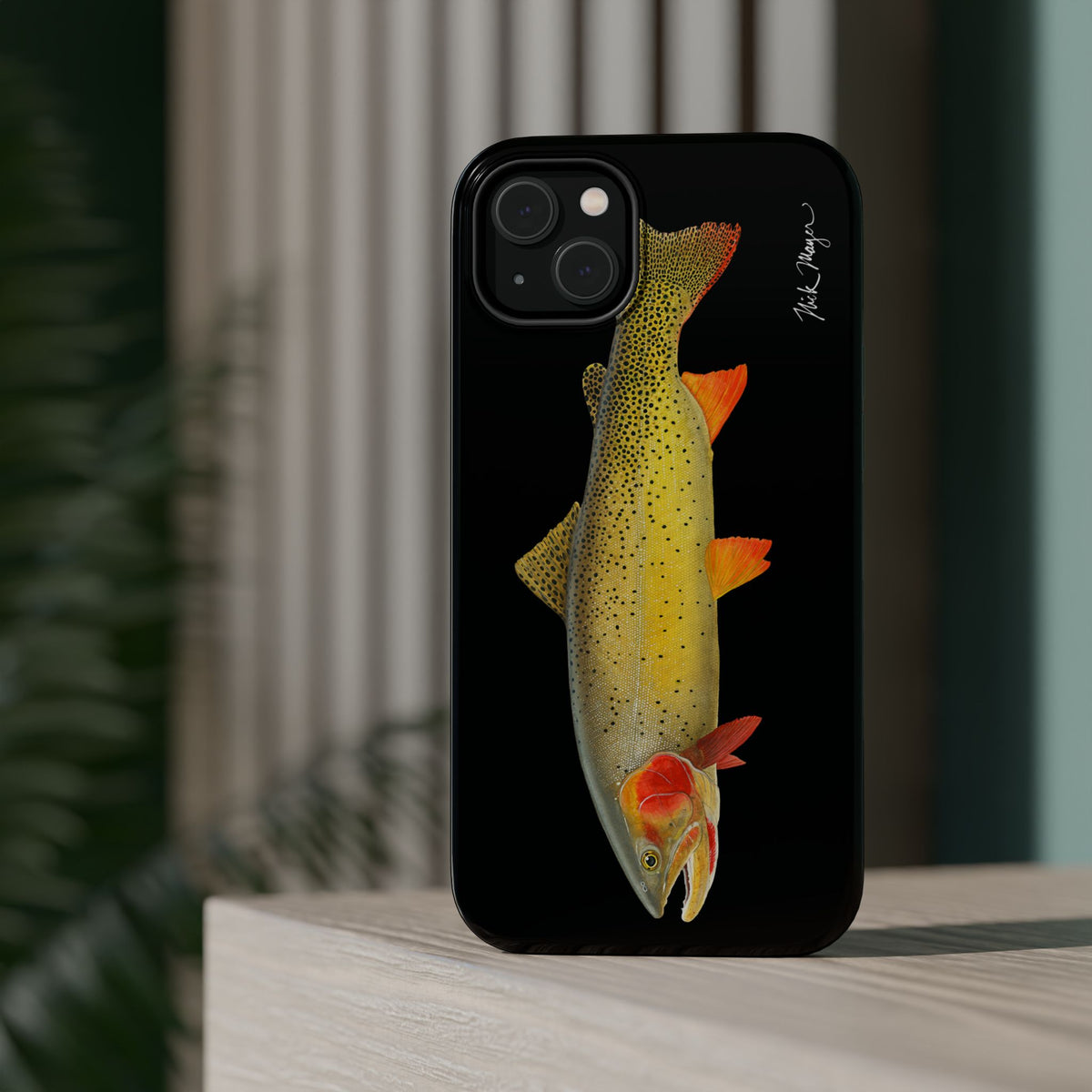 Cutthroat Trout 1 Black MagSafe iPhone Case Printify