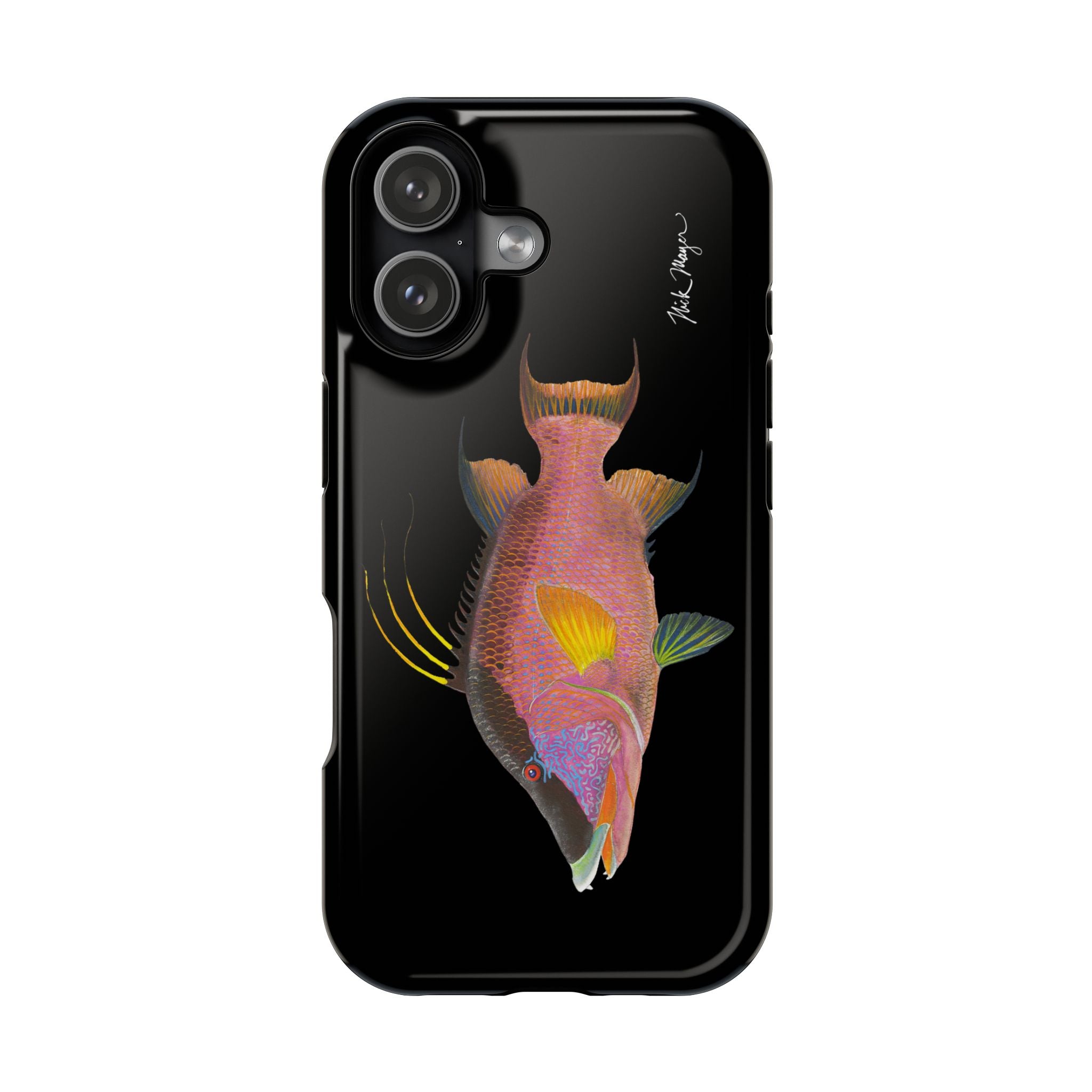 Hogfish MagSafe Black iPhone Case Printify