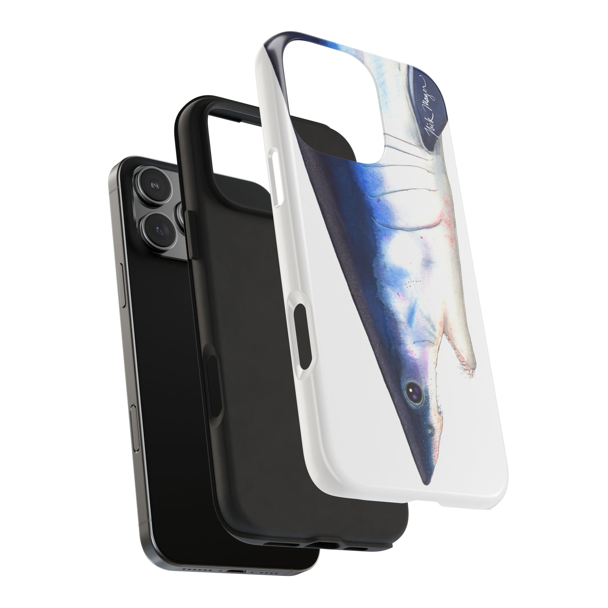 Mako Shark Face White Phone Case (iPhone)