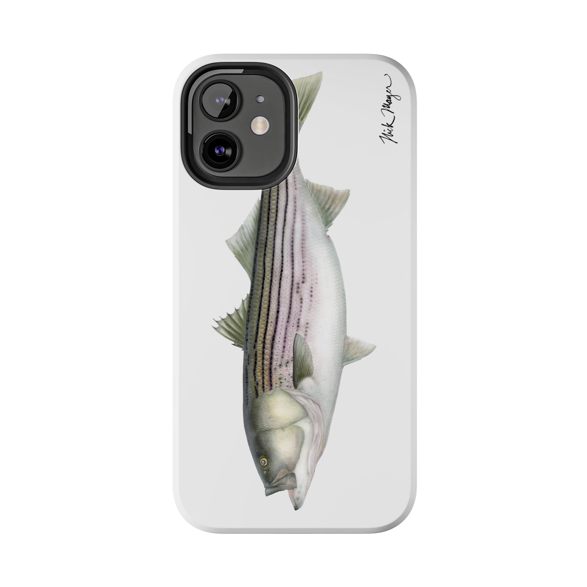 30 lb Striper White Phone Case (iPhone)