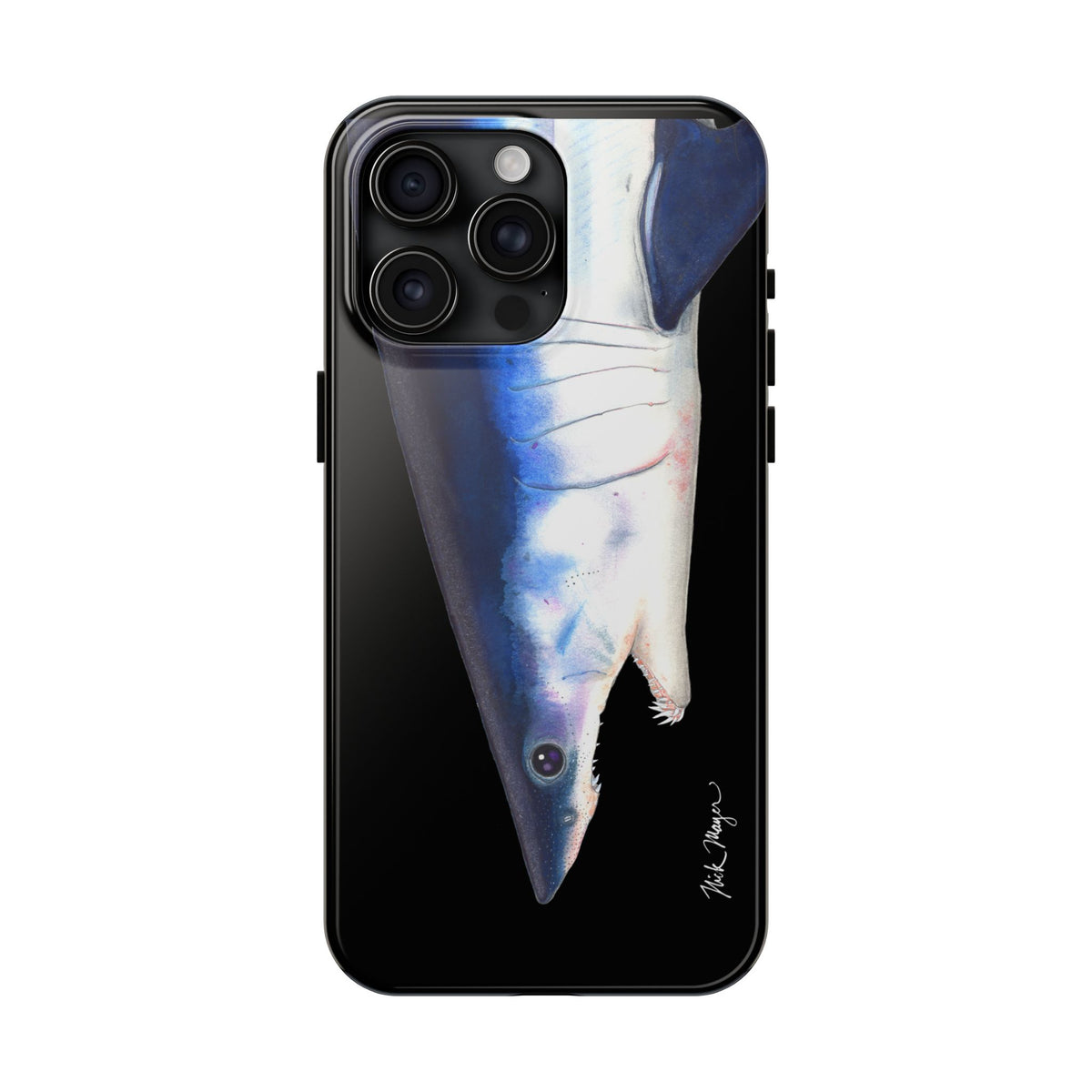 Mako Shark Face Black Case (iPhone) Printify