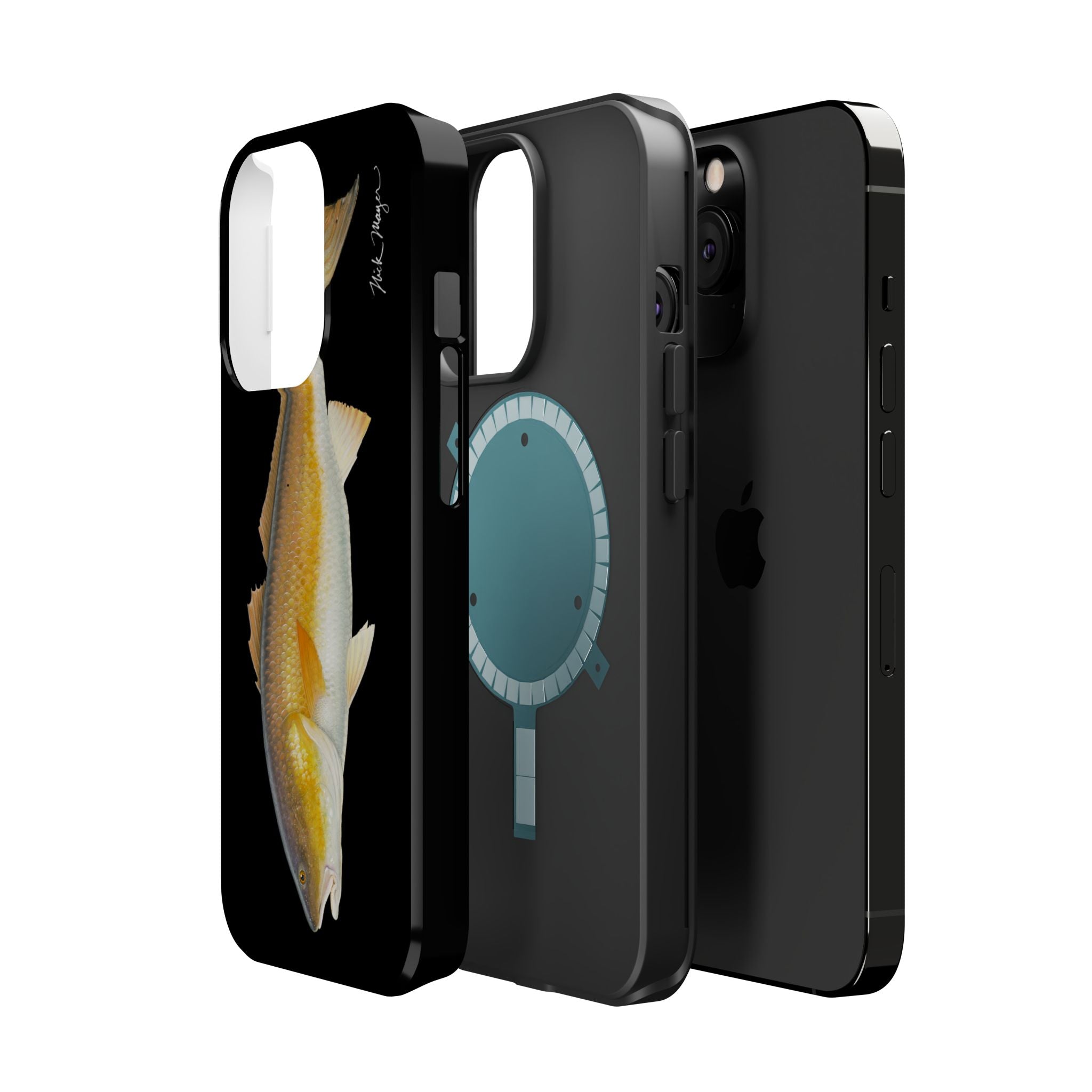 Bull Redfish MagSafe Black iPhone Case