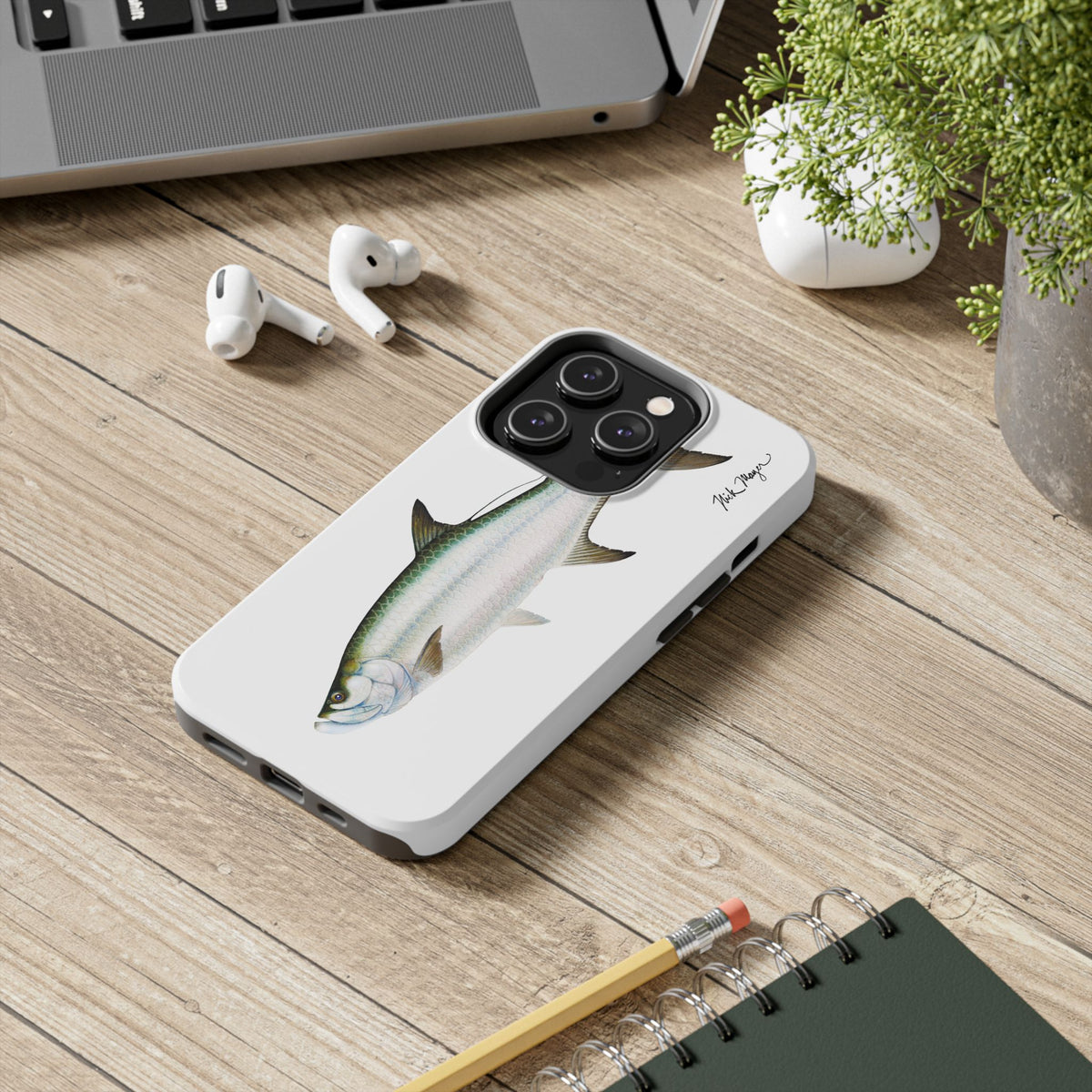 Tarpon White Phone Case (iPhone) Printify