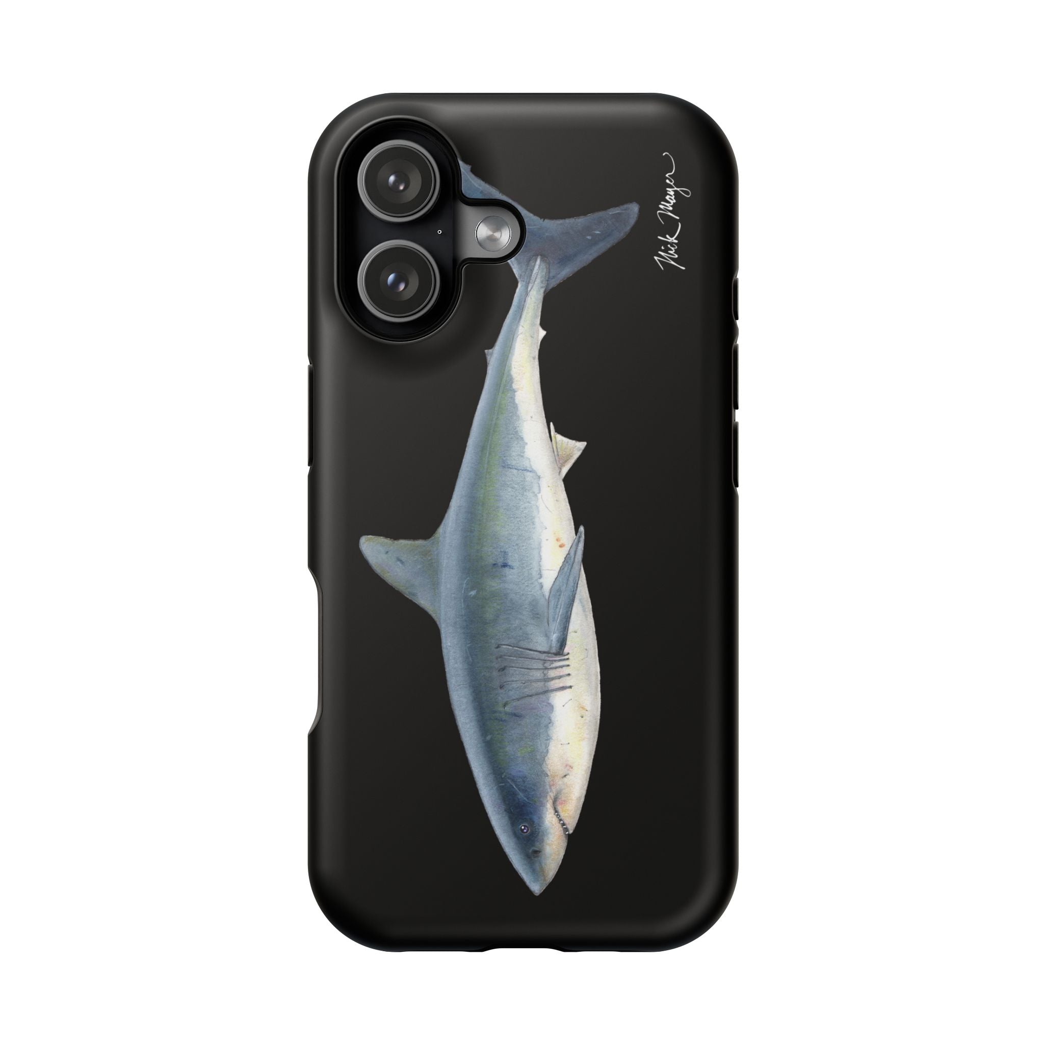 Great White Shark Black MagSafe iPhone Case