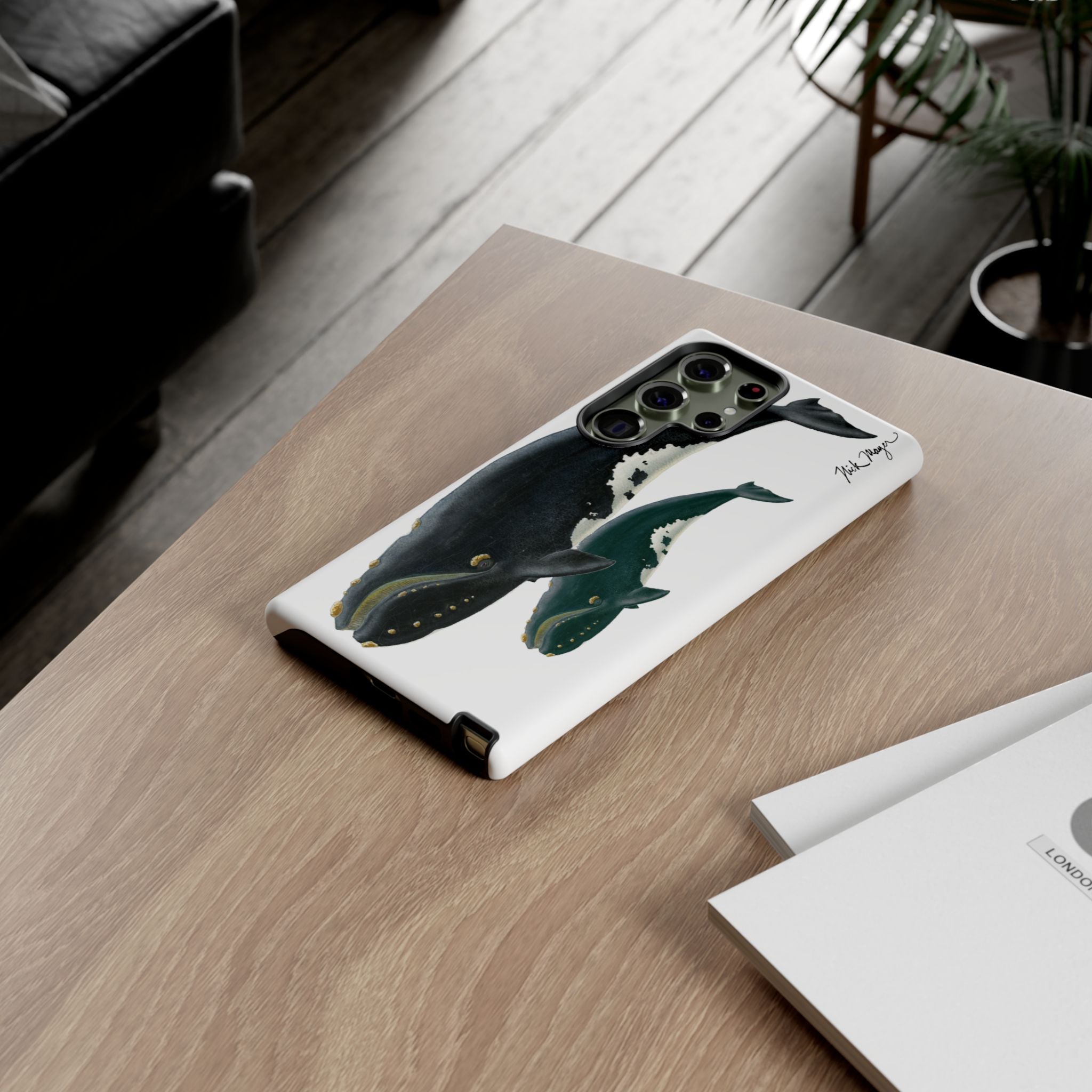 Mother & Calf Right Whale Phone Case (Samsung)