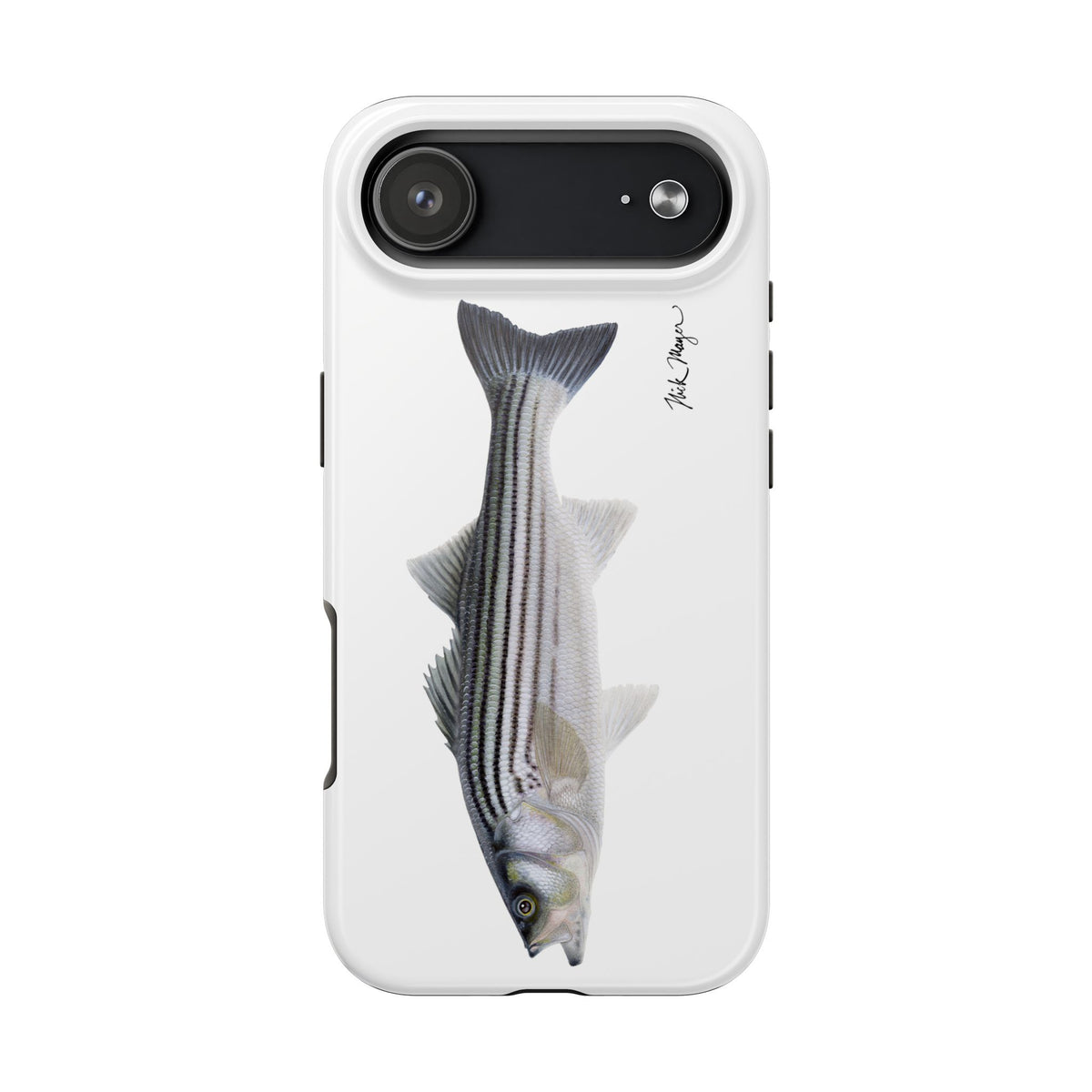 Schoolie Striper White Phone Case (iPhone) Printify