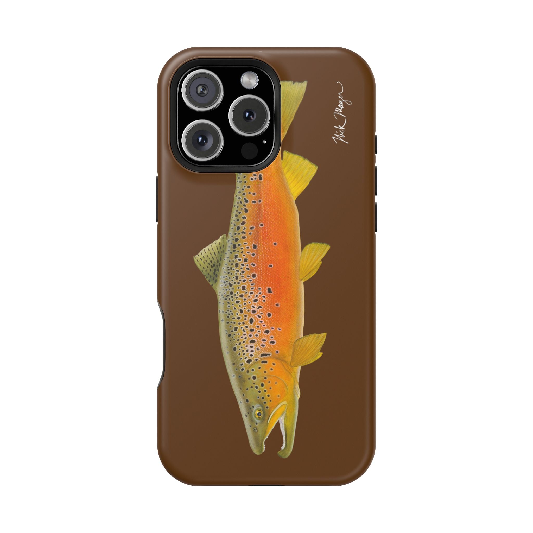 Brown Trout 2 Brown MagSafe iPhone Case, Limited Run