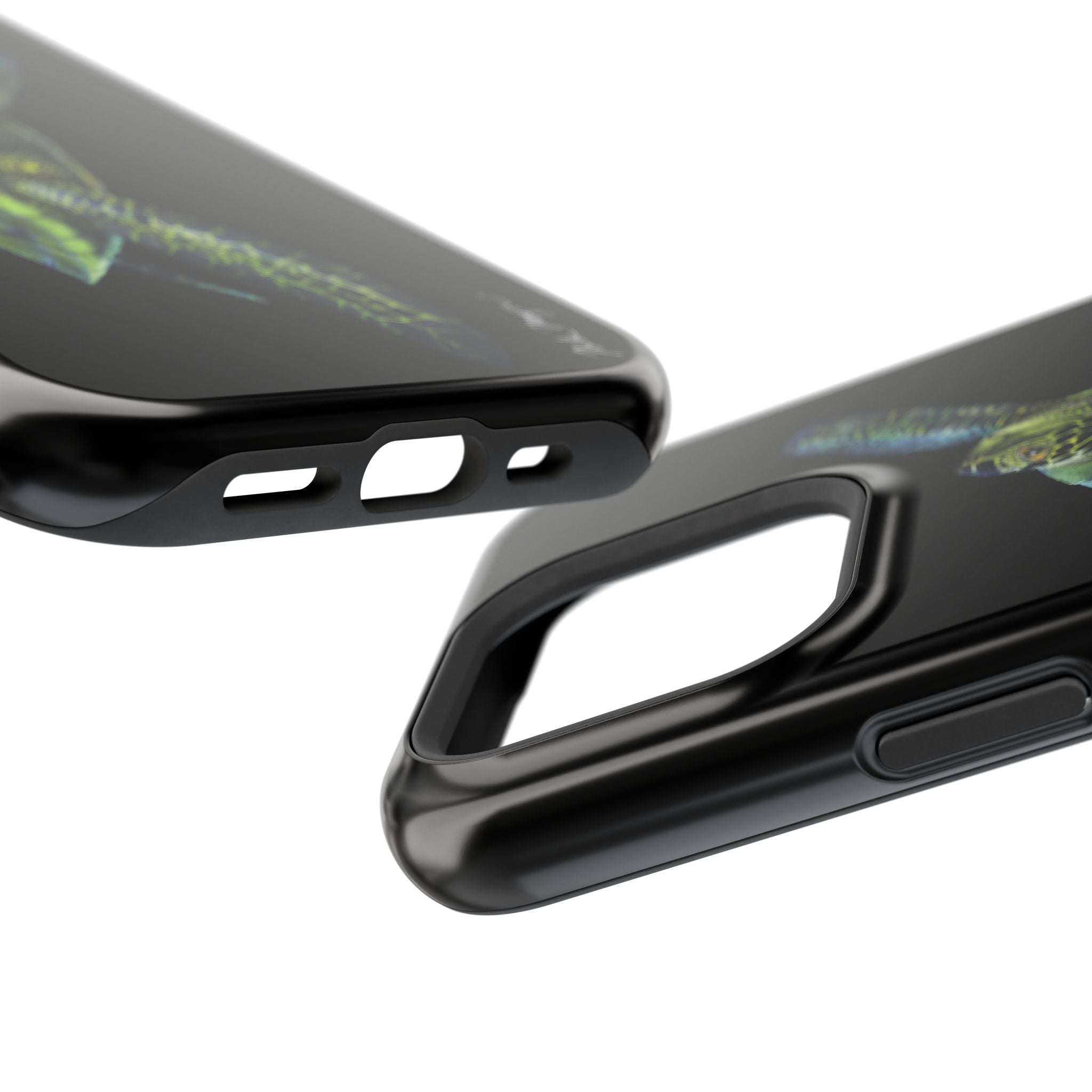 Green Sea Turtle MagSafe Black iPhone Case