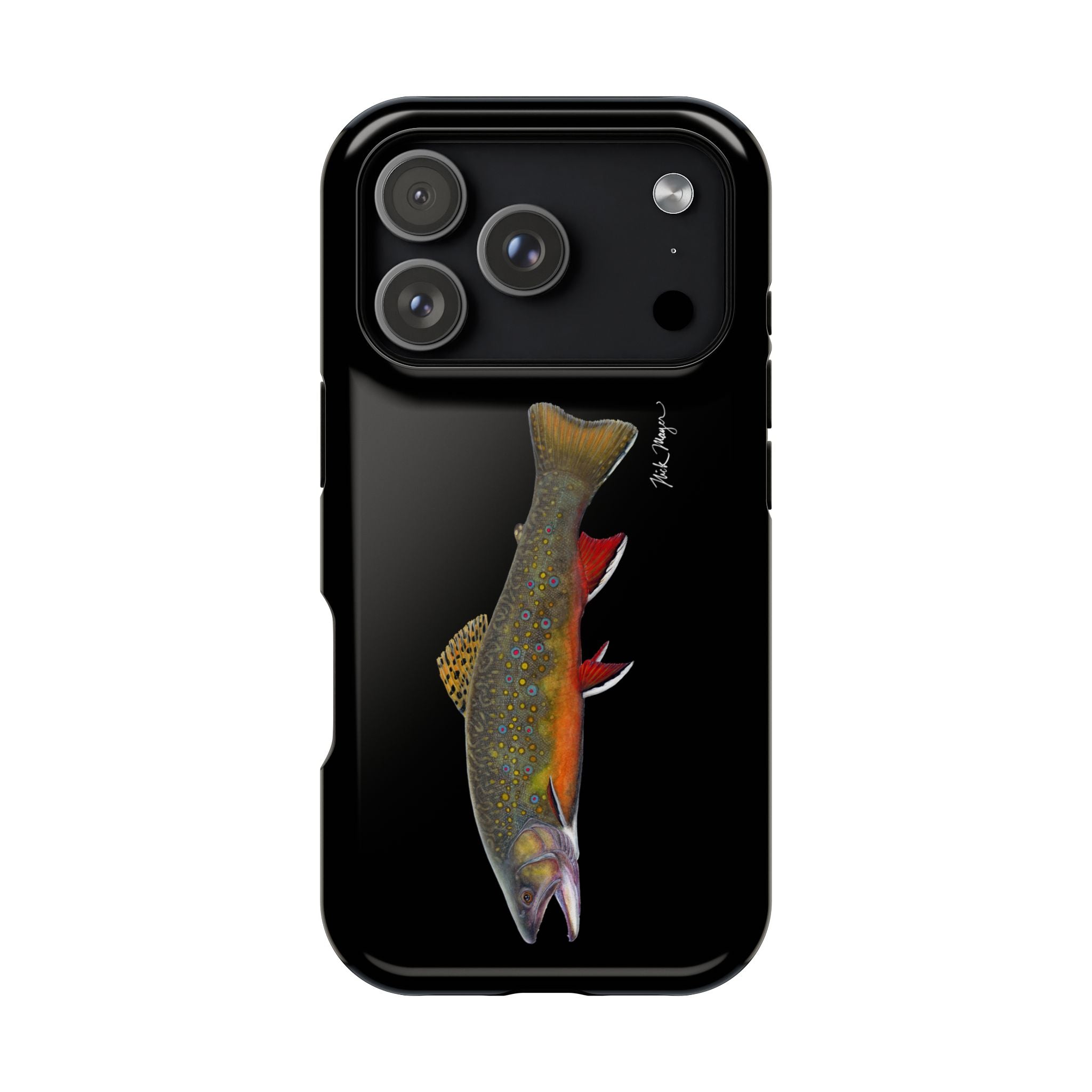 Brook Trout MagSafe Black iPhone Case