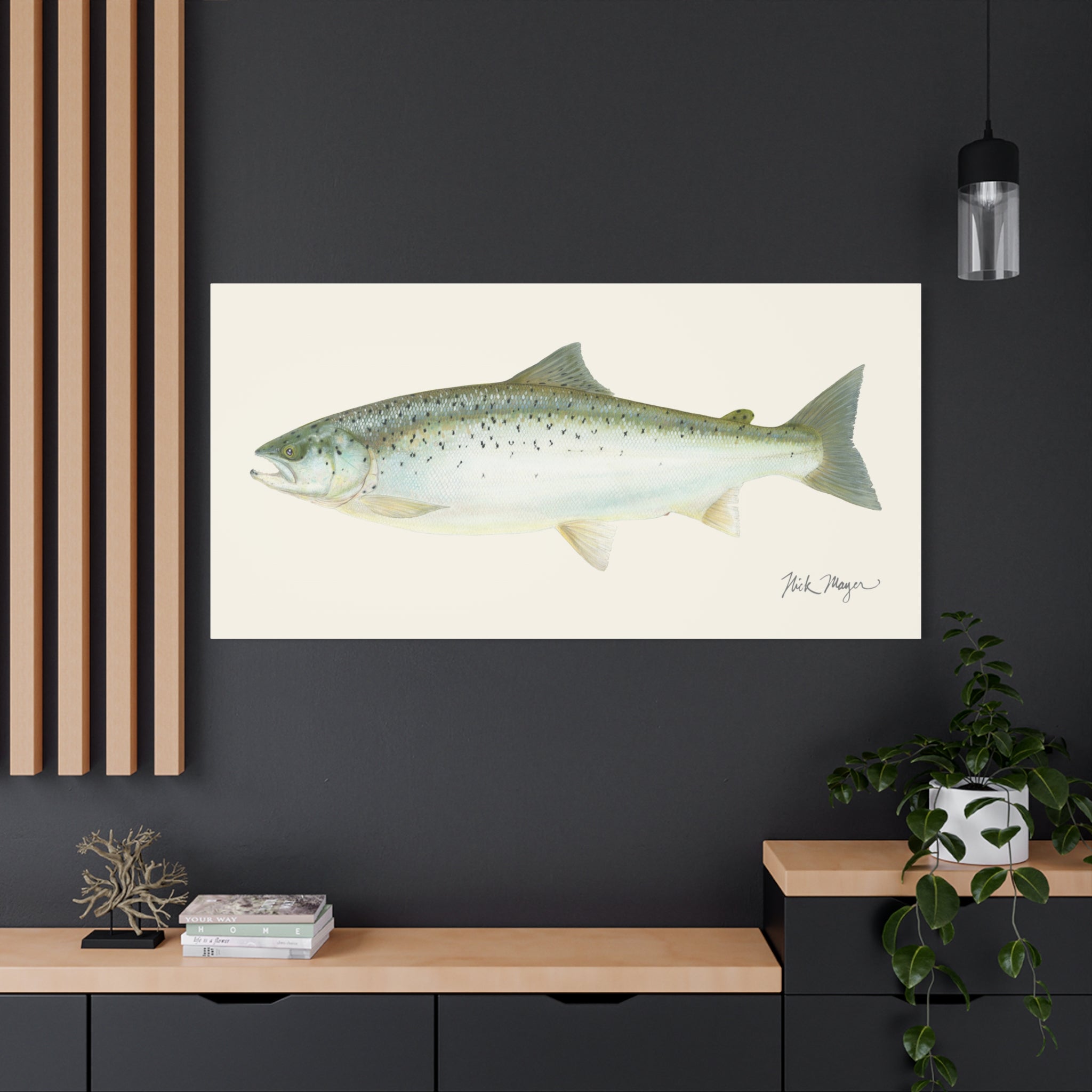 Landlocked Salmon Canvas Print