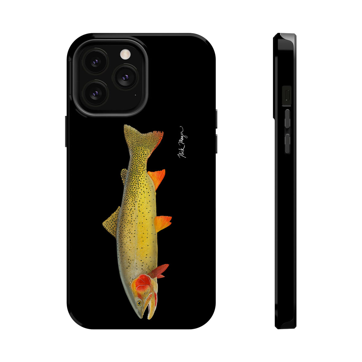 Cutthroat Trout 1 Black MagSafe iPhone Case Printify
