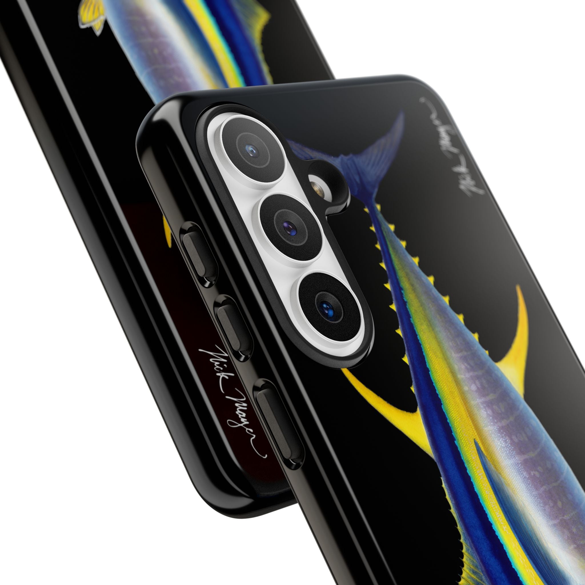 Yellowfin Tuna Black Phone Case (Samsung) Printify